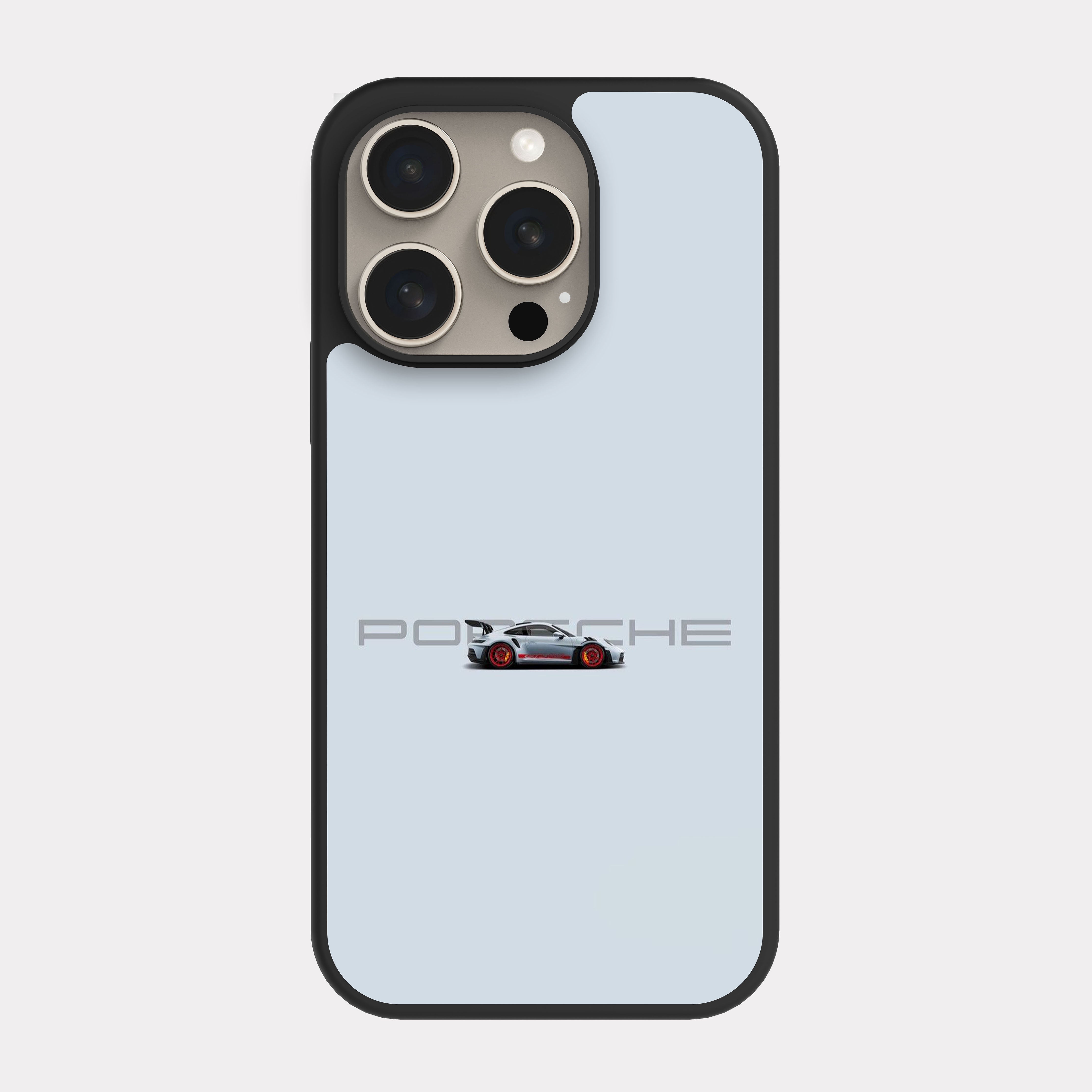 iPhone 15 Pro case cover Porsche GT3 RS Grey