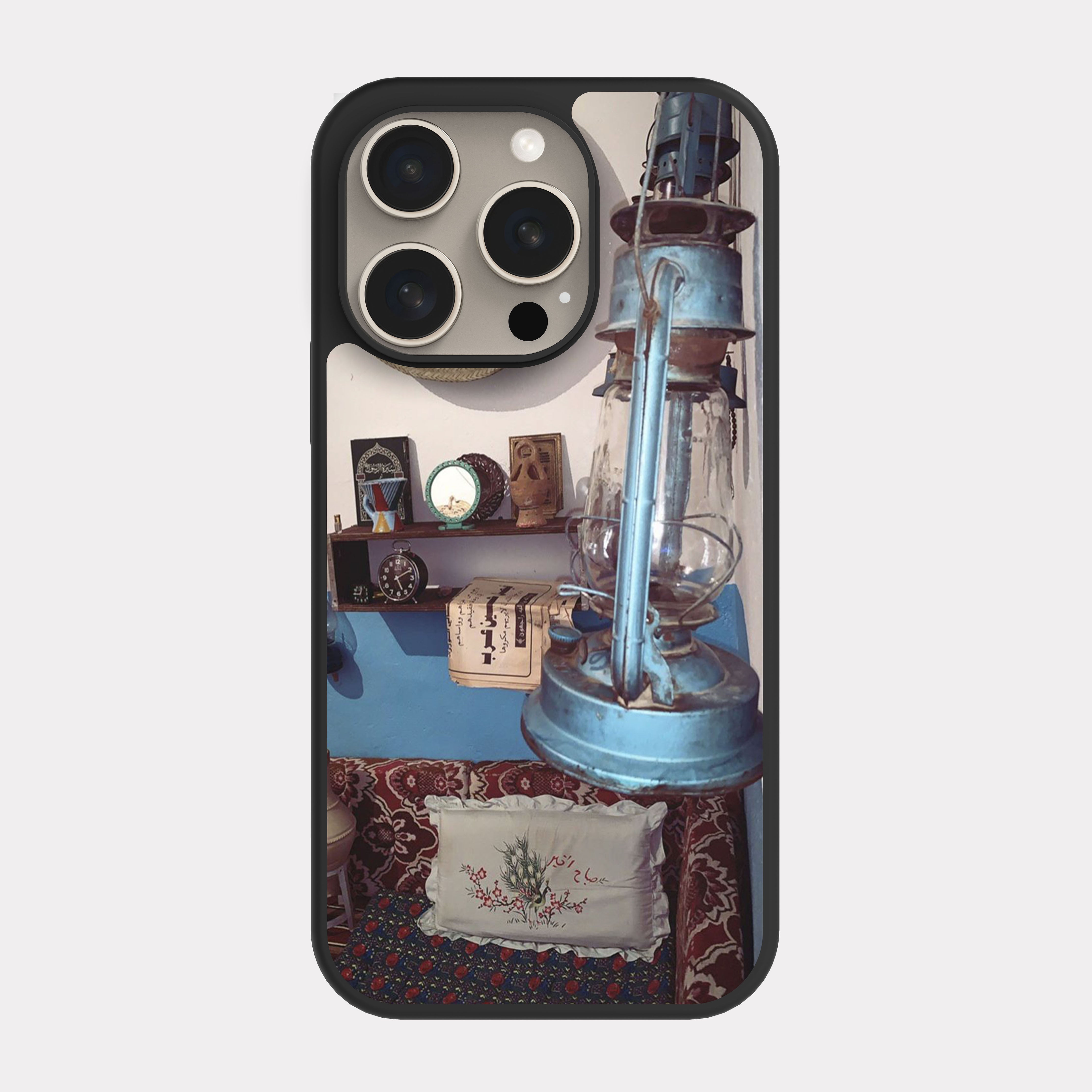 iPhone 15 Pro case cover Heritage Interior Design  Blue