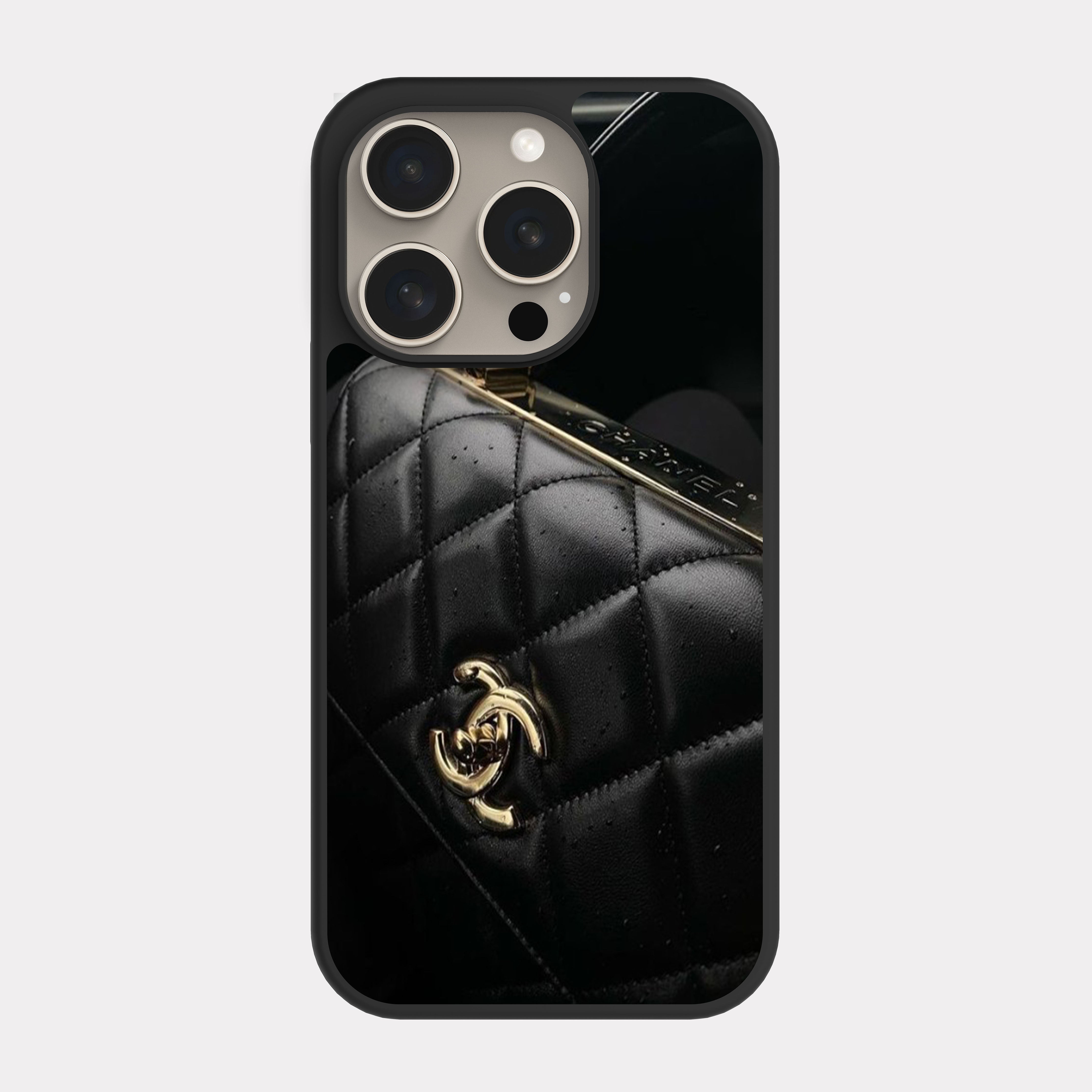 iPhone 15 Pro case cover Chanel Black