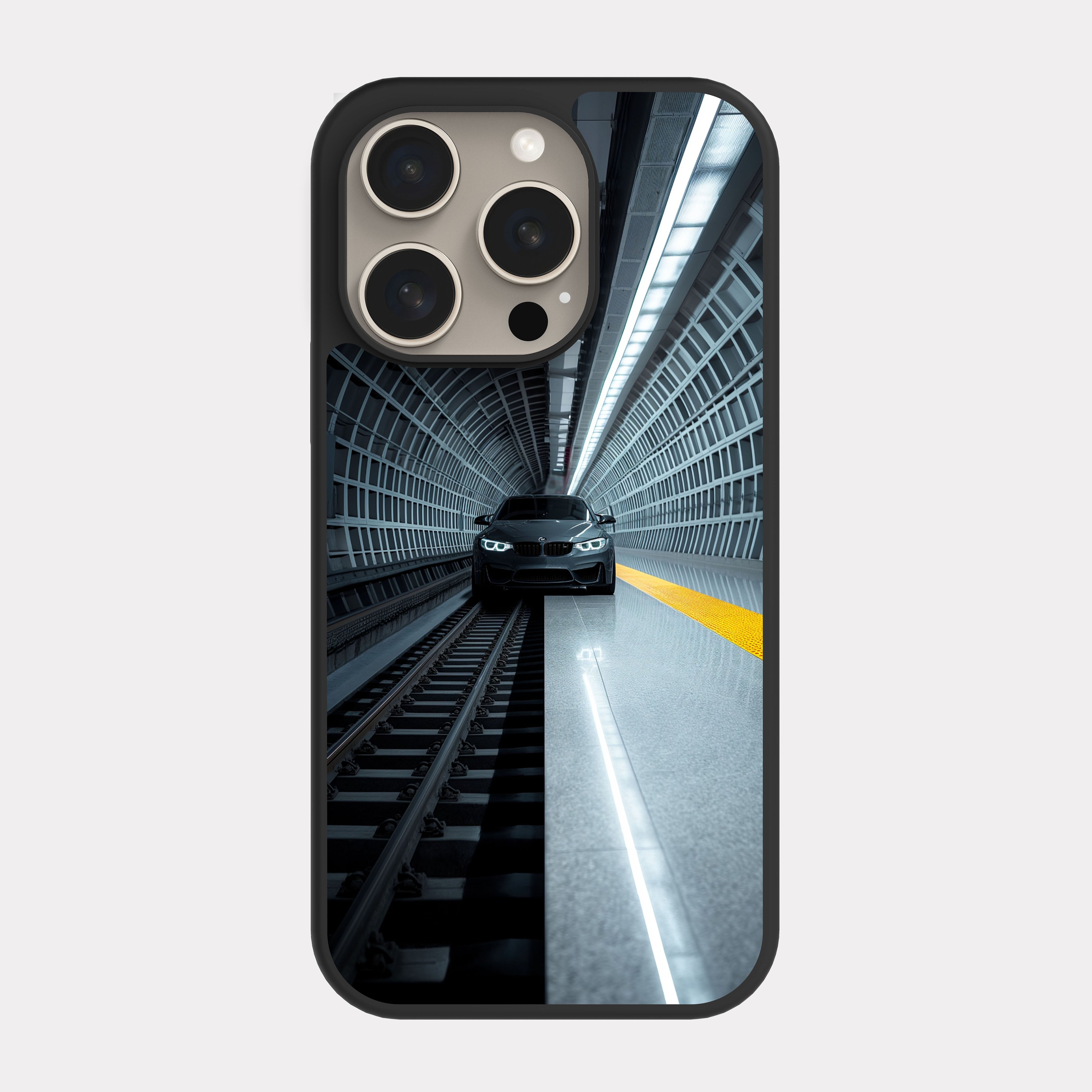 iPhone 15 Pro case cover BMW M3 Grey