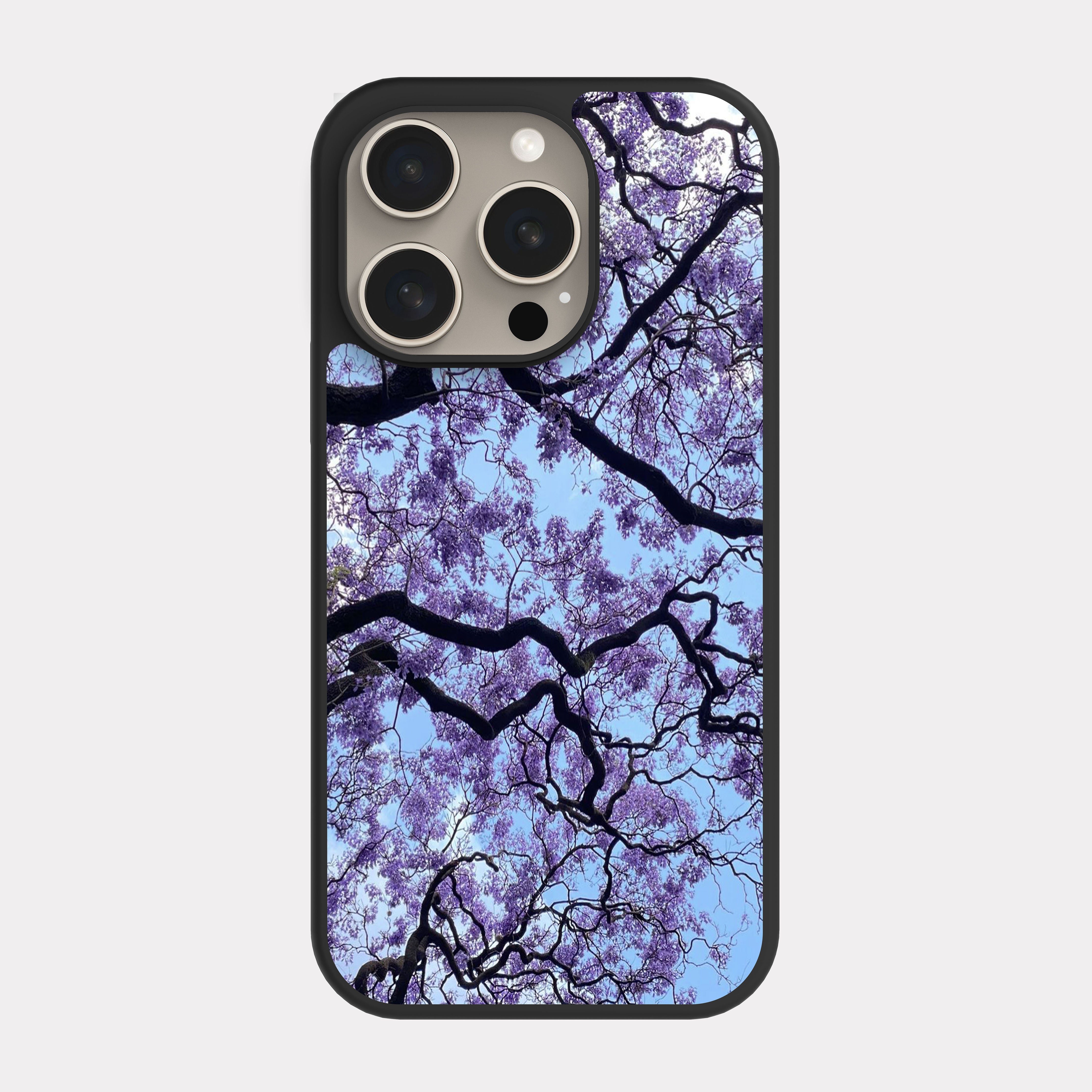 iPhone 15 Pro case cover Jacaranda Tree Purple