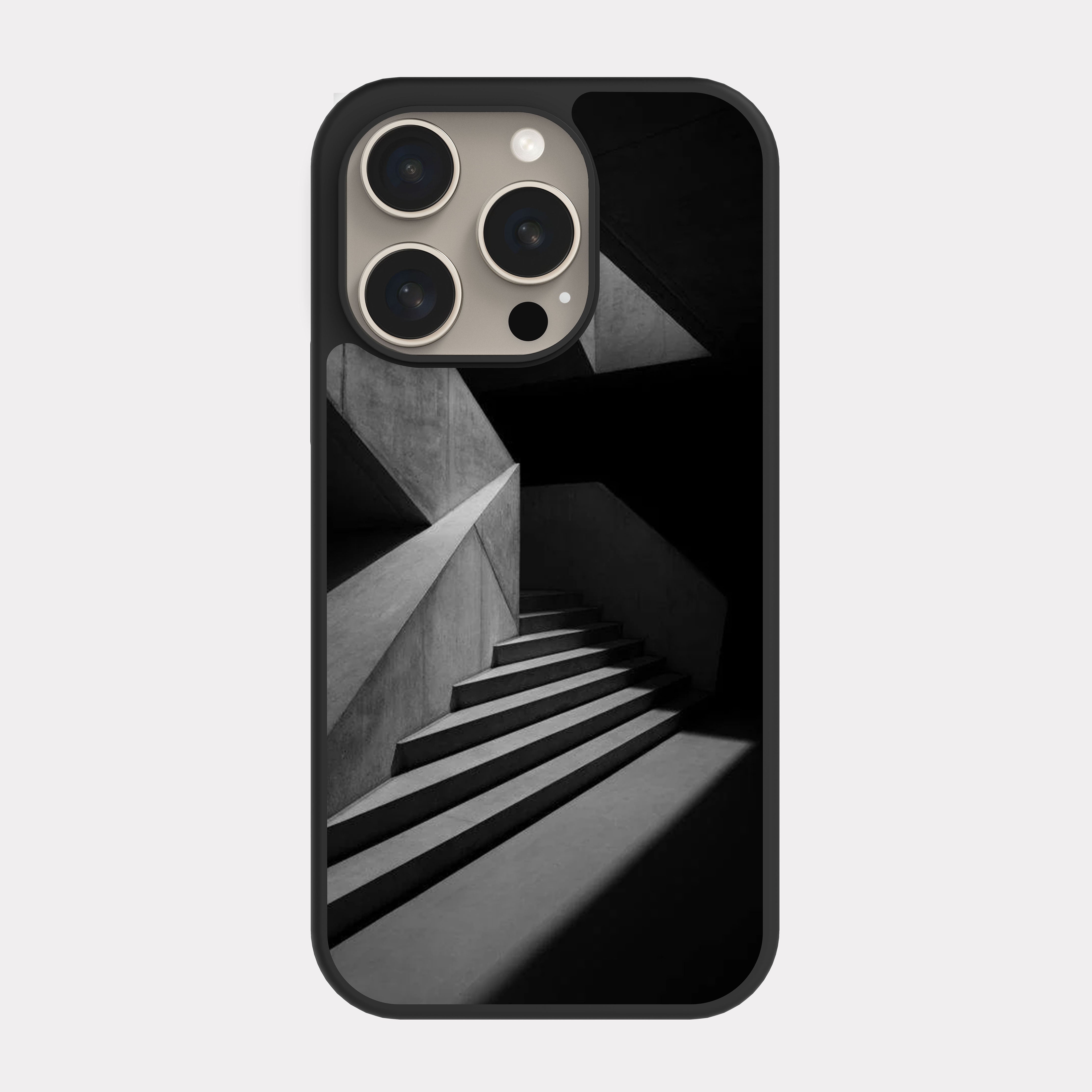 iPhone 15 Pro case cover Architectural Design Black