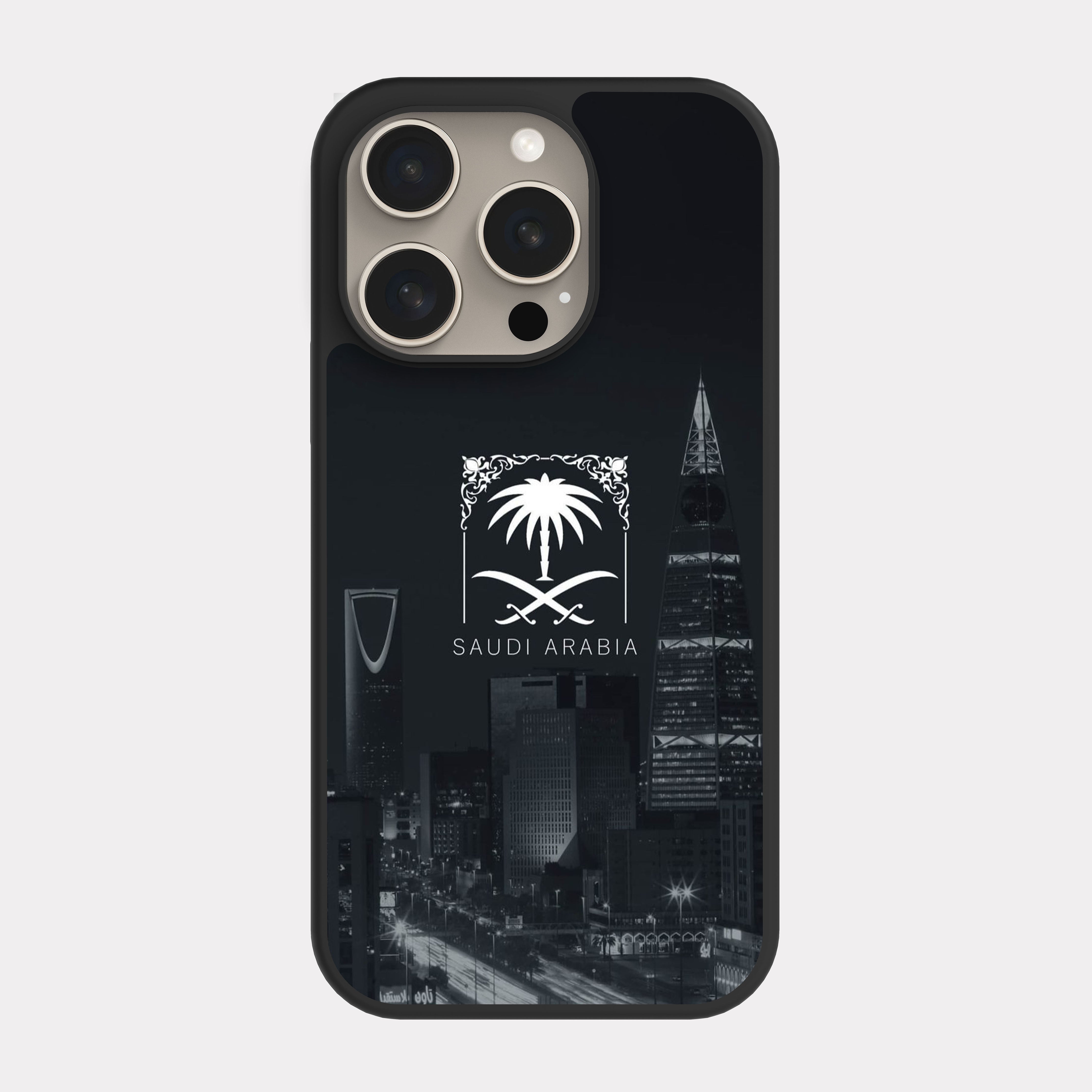 iPhone 15 Pro case cover Saudi Arabia icon Black