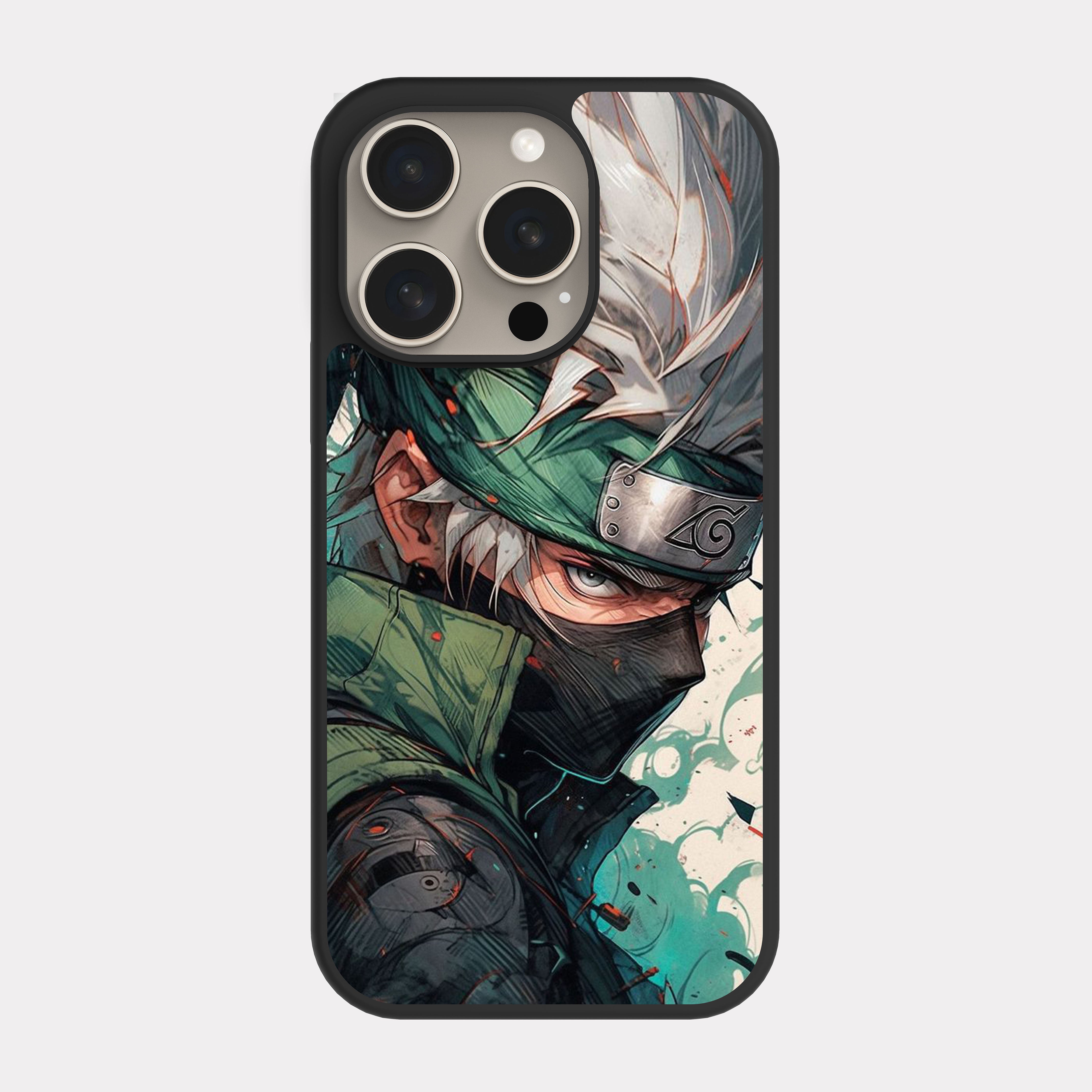 iPhone 15 Pro case cover Naruto Kakashi Green