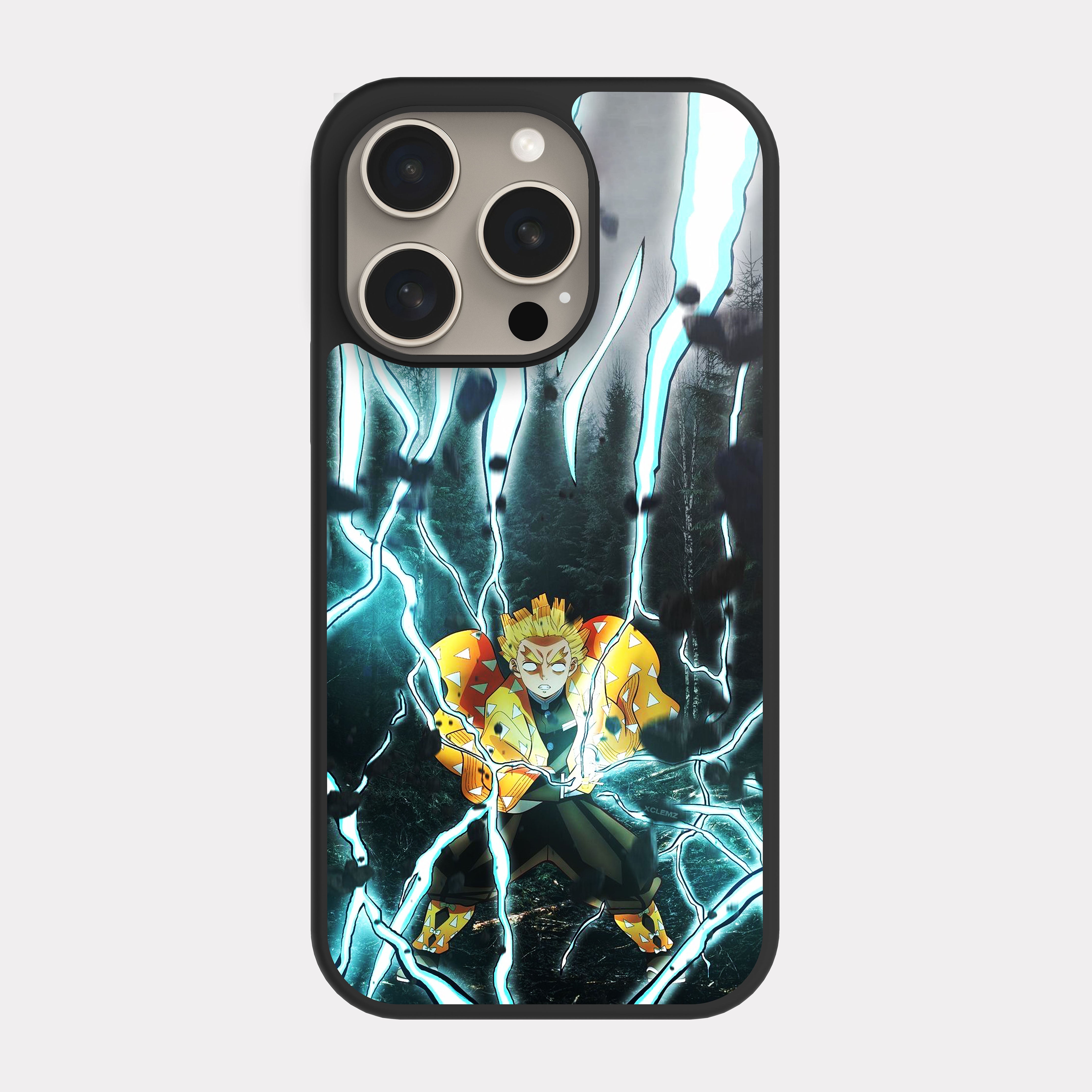 iPhone 15 Pro case cover Demon Slayer Kimetsu No Zenitsu Blue
