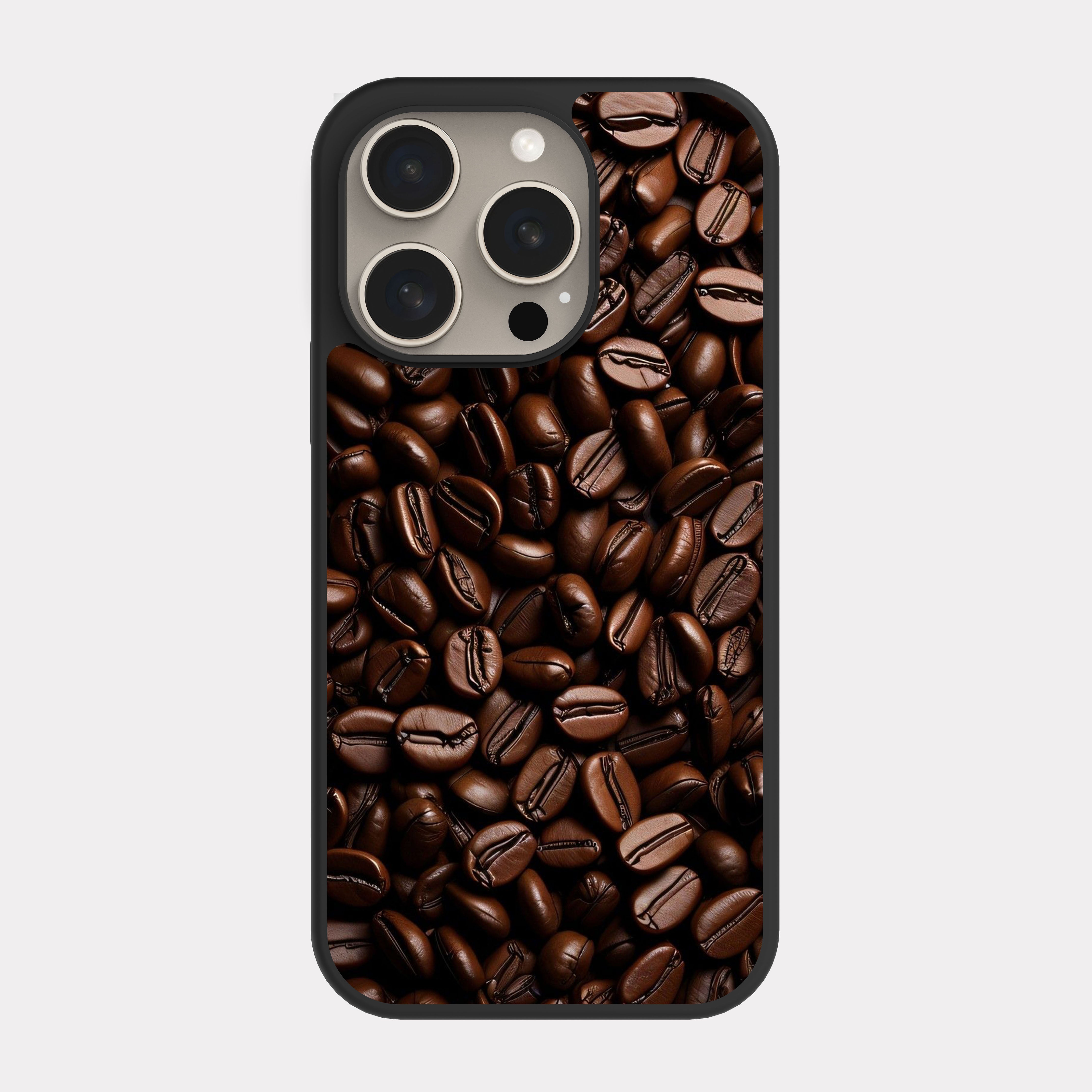 iPhone 15 Pro case cover Coffee Beans Brown