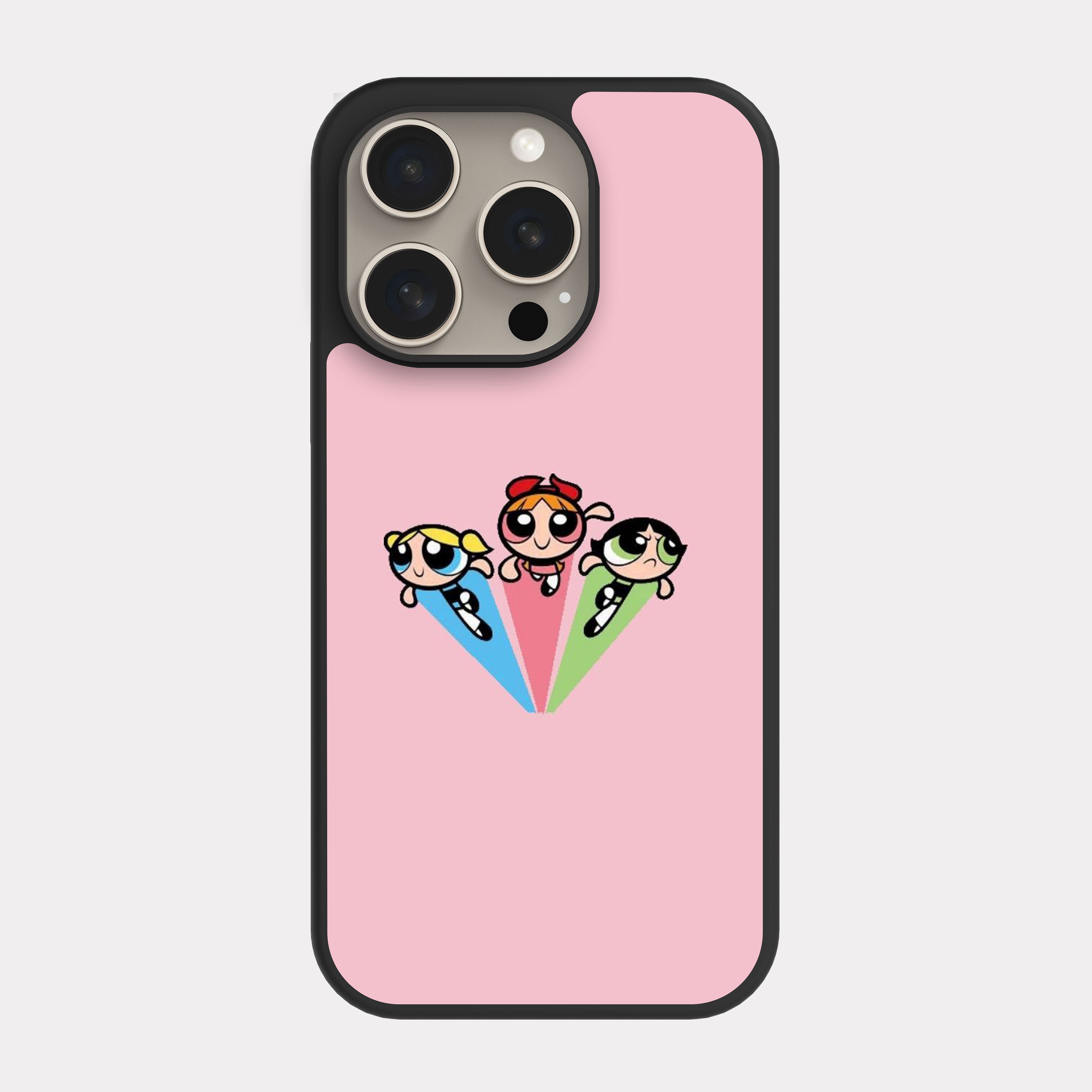iPhone 15 Pro case cover Blossom And Buttercup And Bubbles