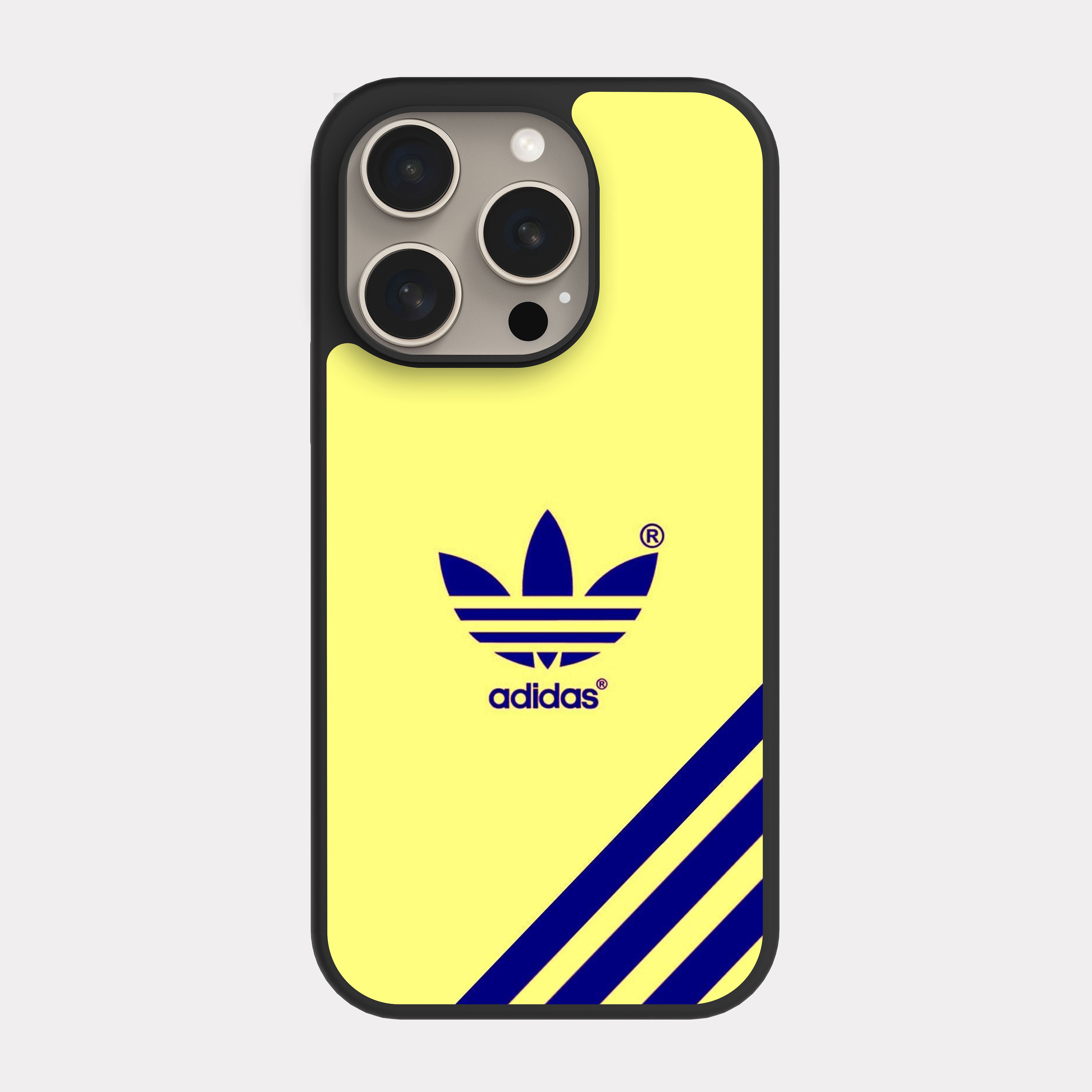 iPhone 15 Pro case cover Adidas Yellow