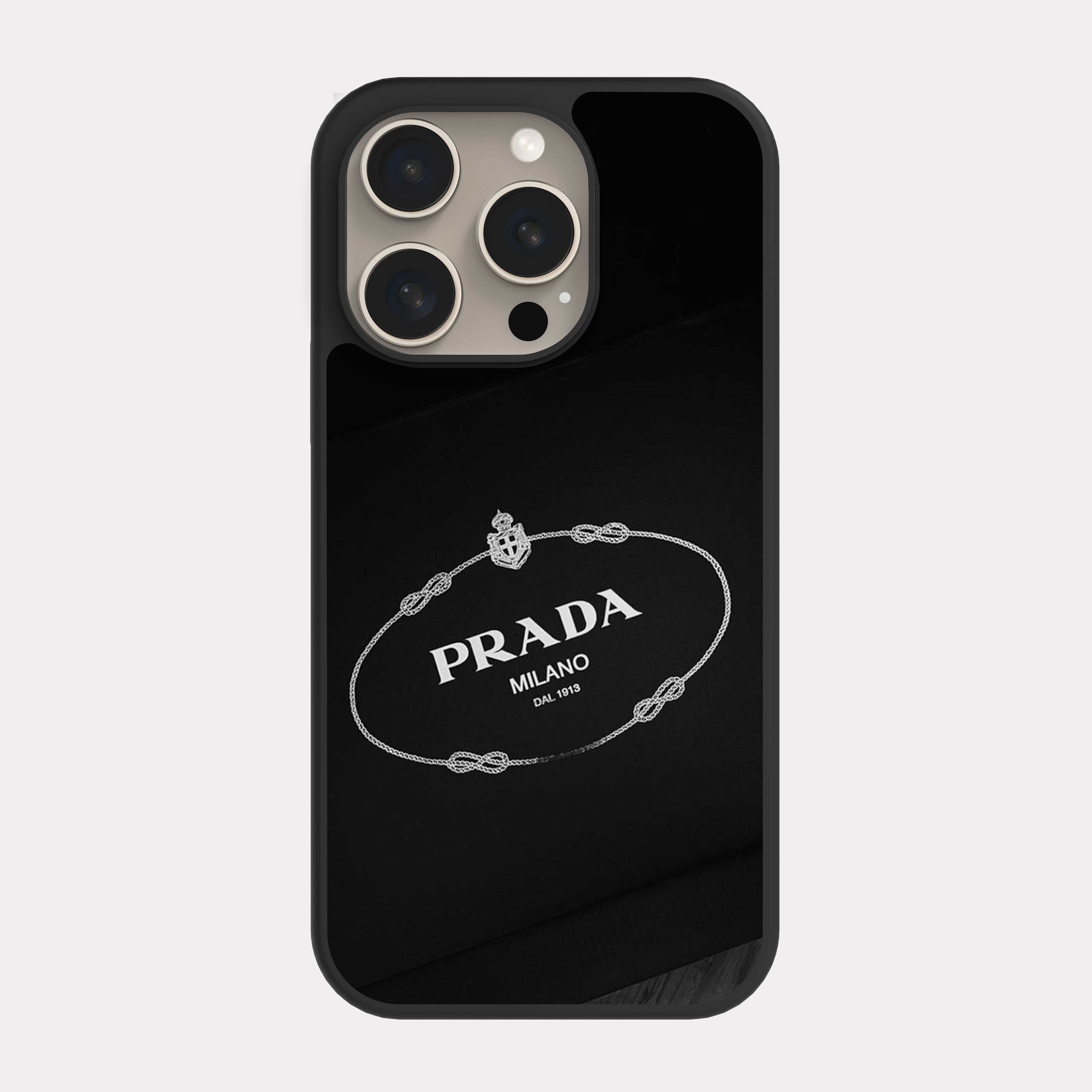 iPhone 15 Pro case cover Prada White