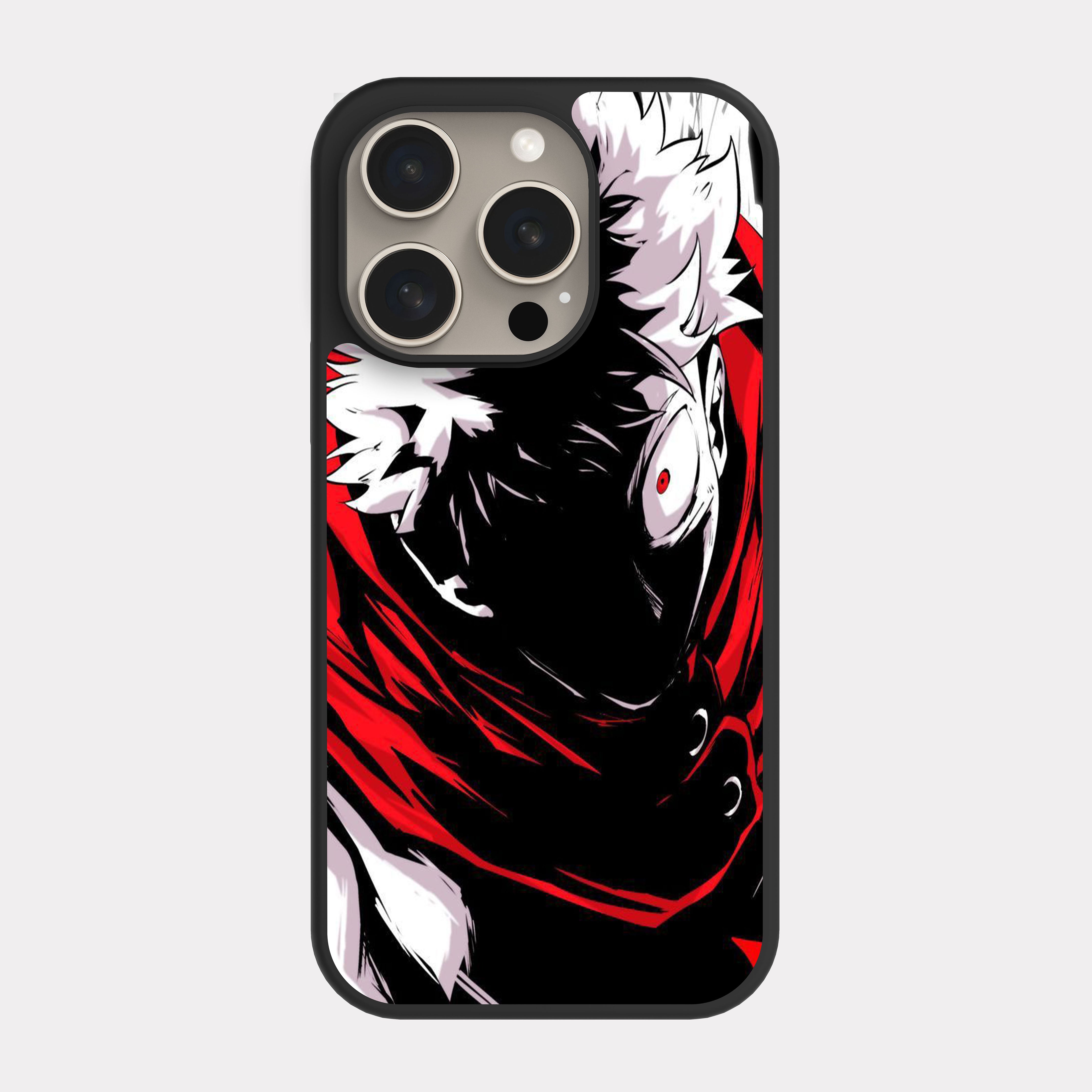 iPhone 15 Pro case cover Jujutsu Kaisen Itadori Black
