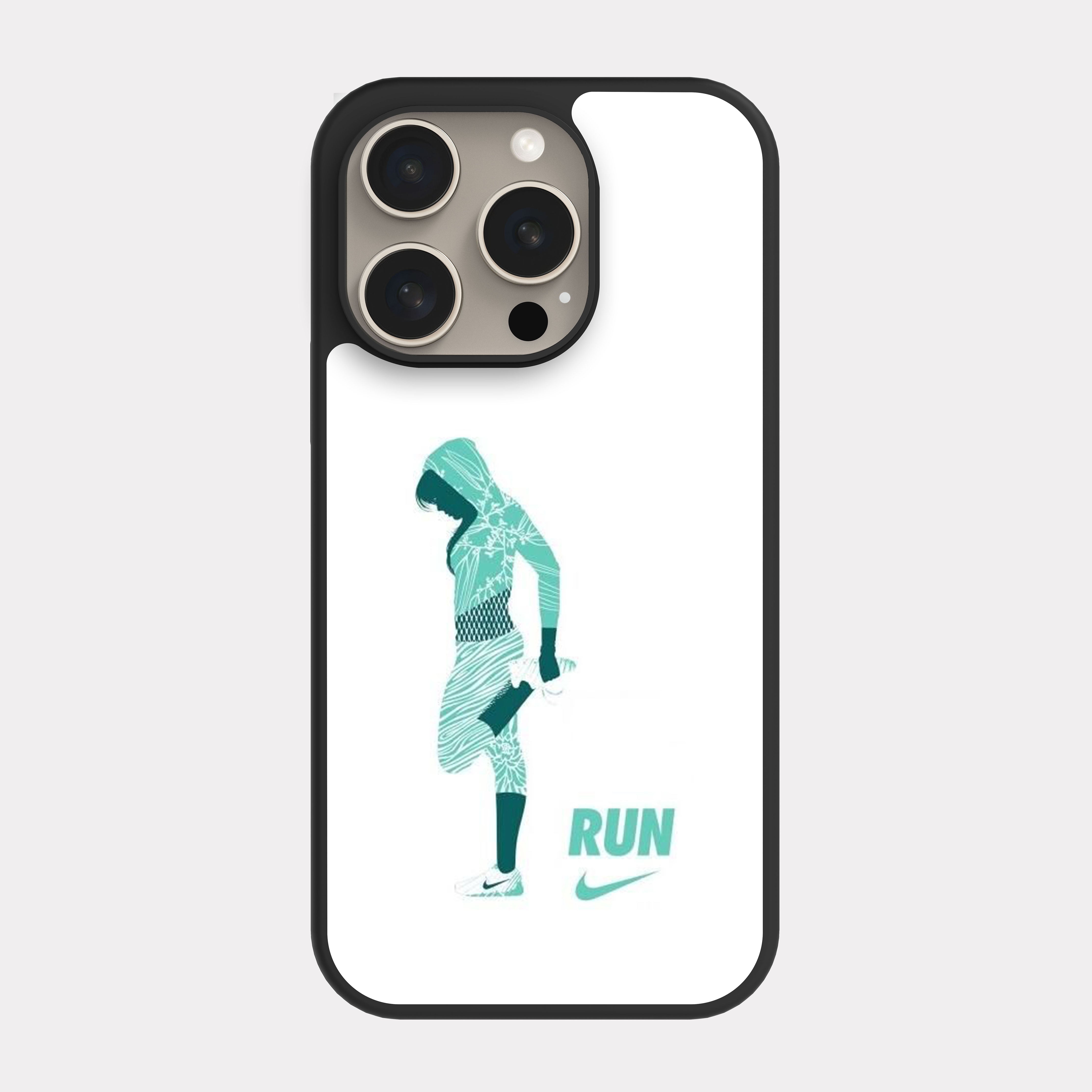 iPhone 15 Pro case cover Nike White Blue