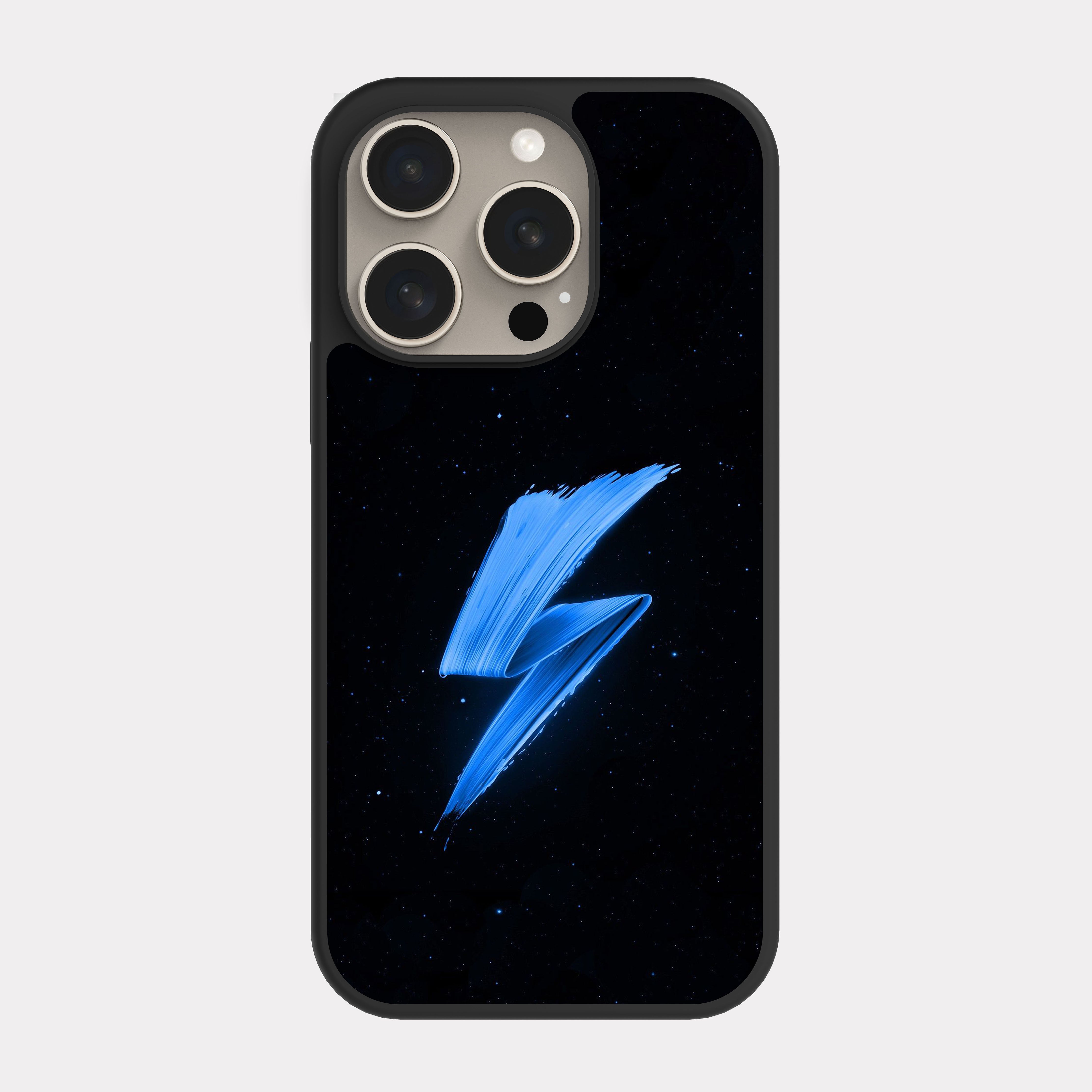 iPhone 15 Pro case cover Elegant Black Blue