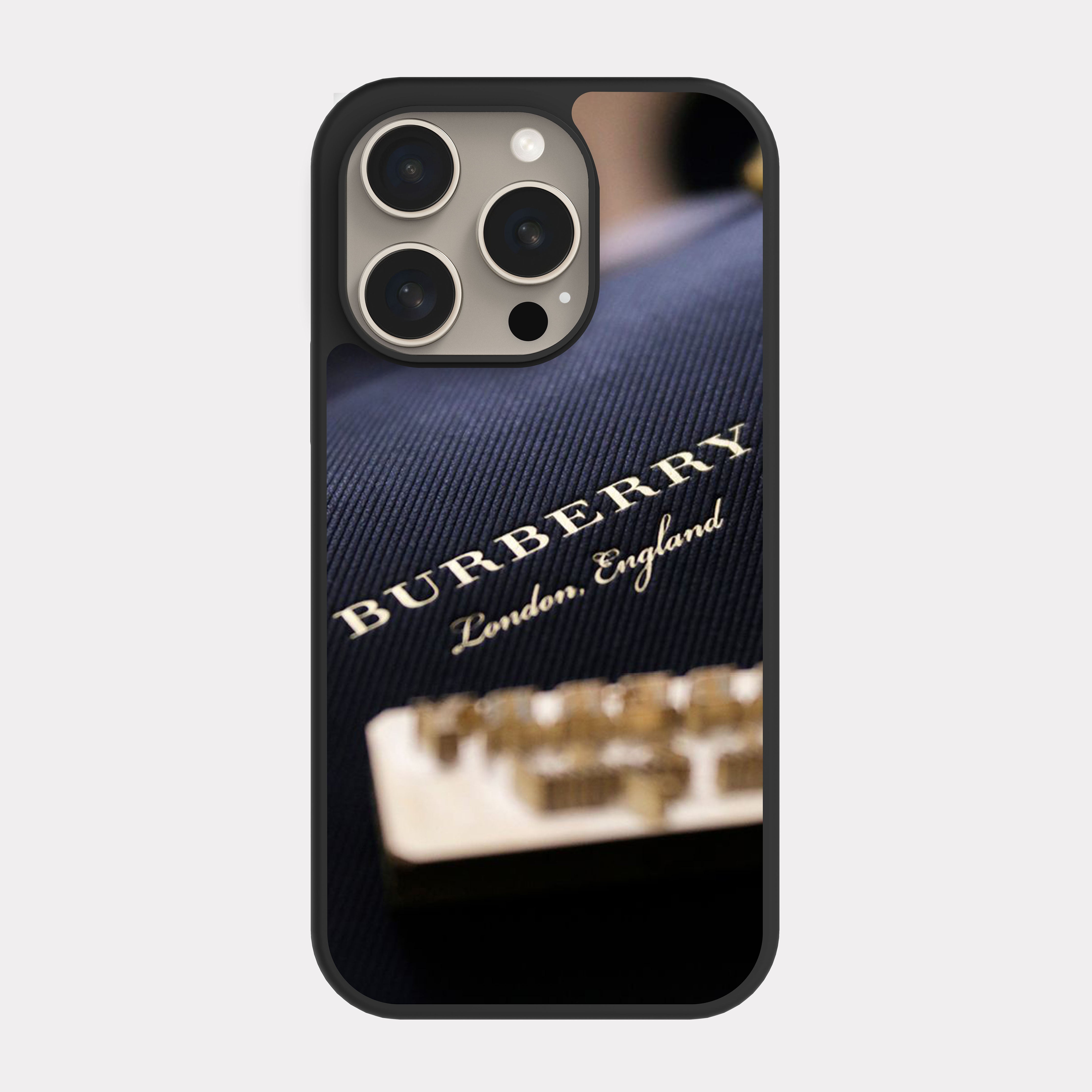 iPhone 15 Pro case cover Burberry Black