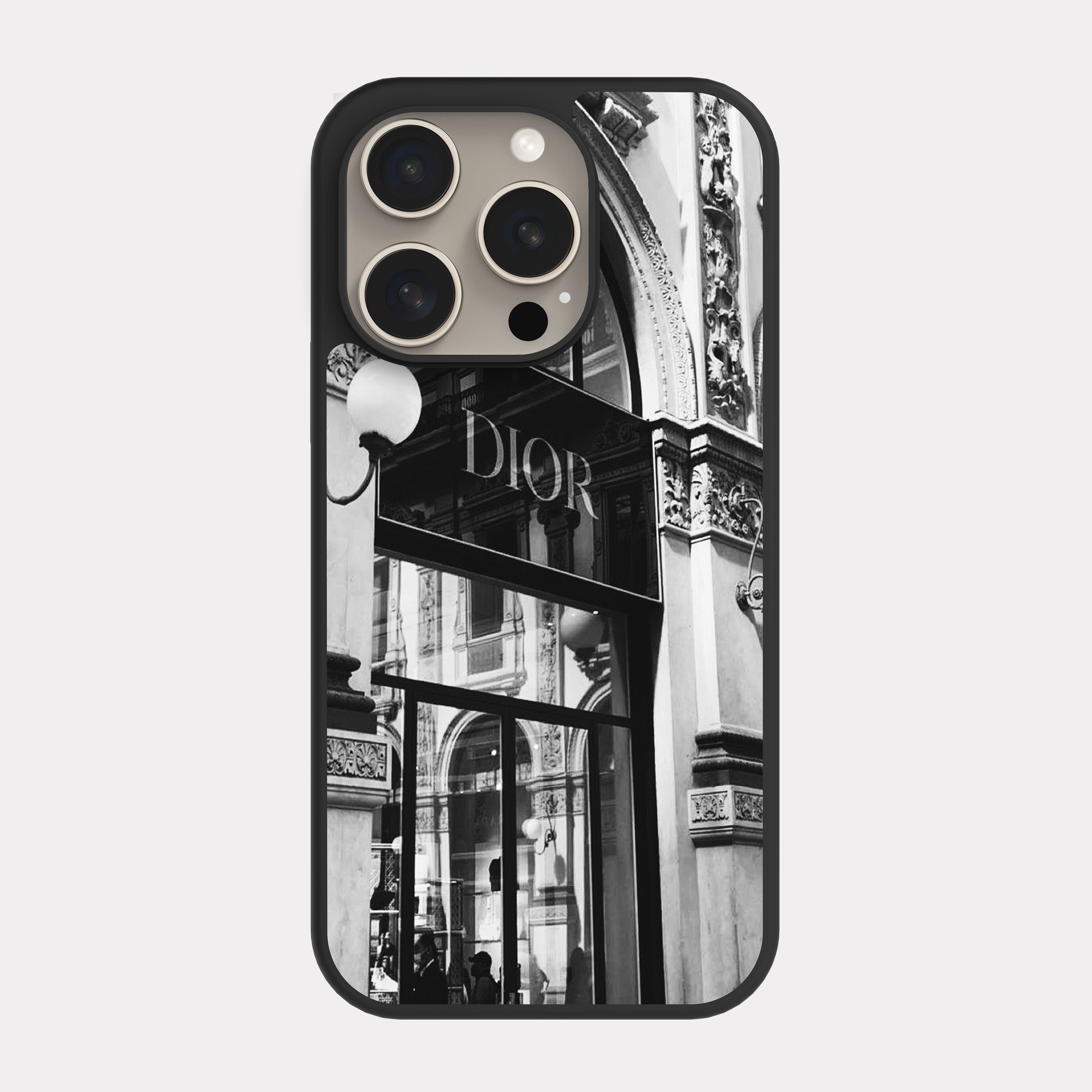 iPhone 15 Pro case cover Dior White Black