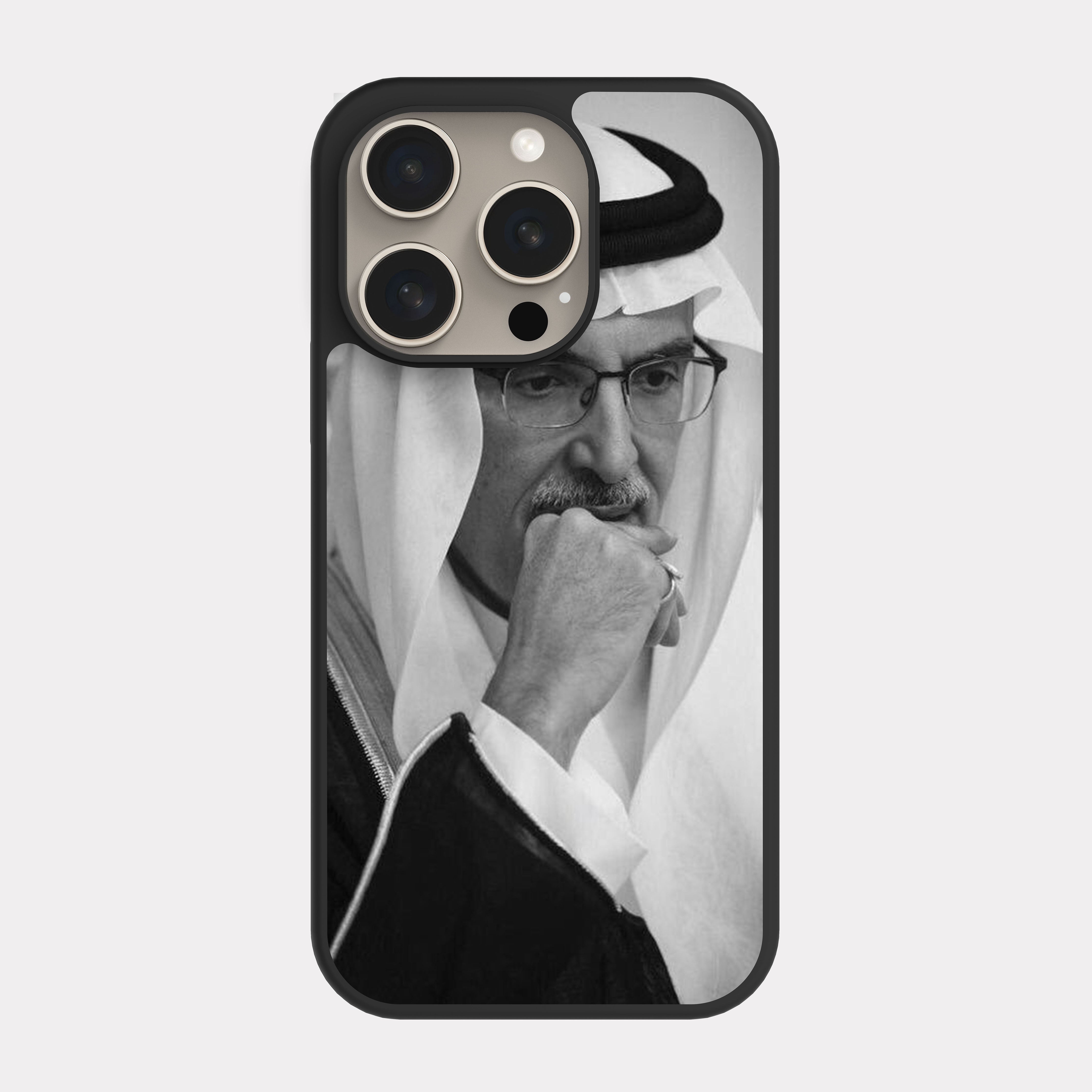 iPhone 15 Pro case cover Prince Badr bin Abdul Muhsin Black