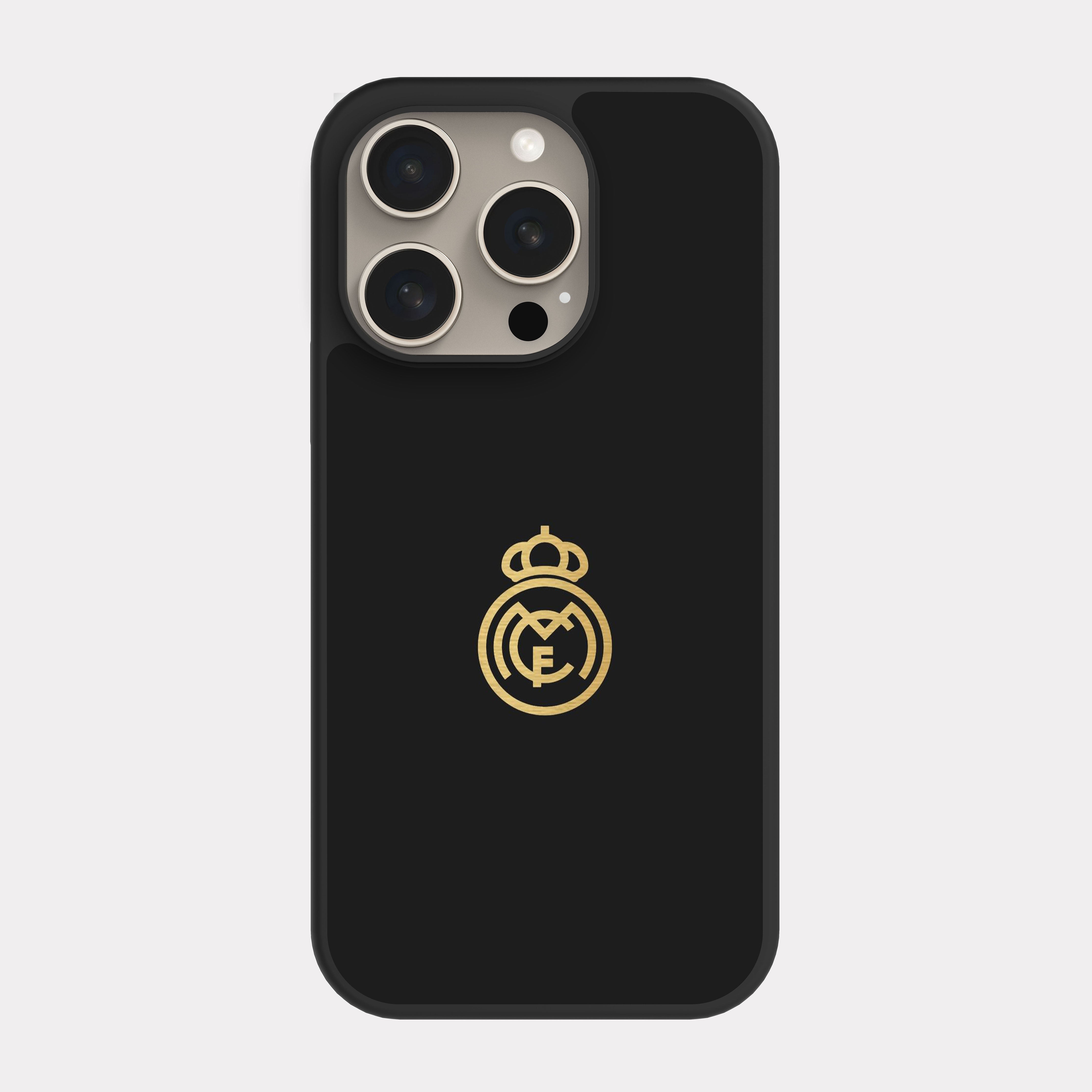 iPhone 15 Pro case cover Real Madrid CF Black Gold\