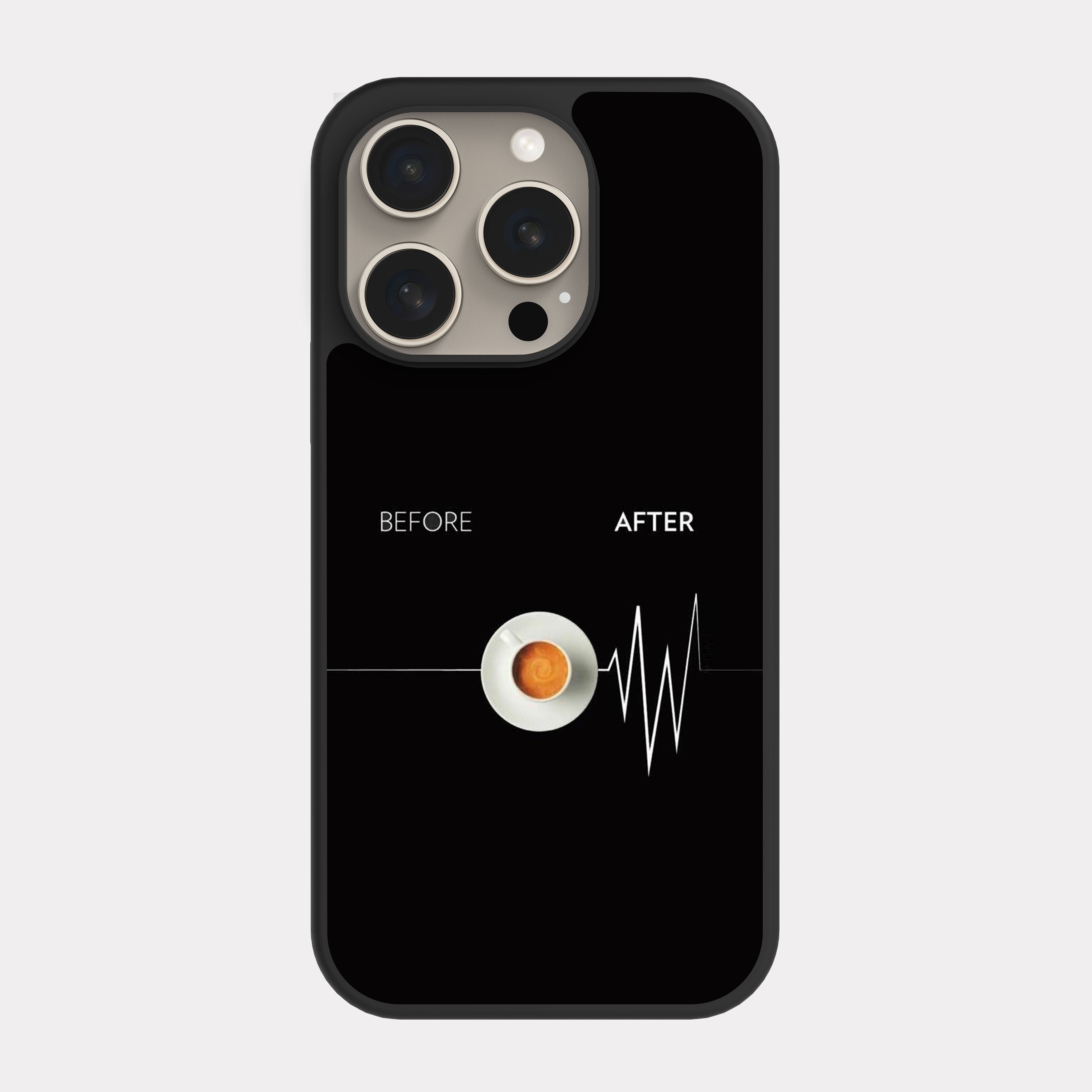 iPhone 15 Pro case cover Before And After Coffee