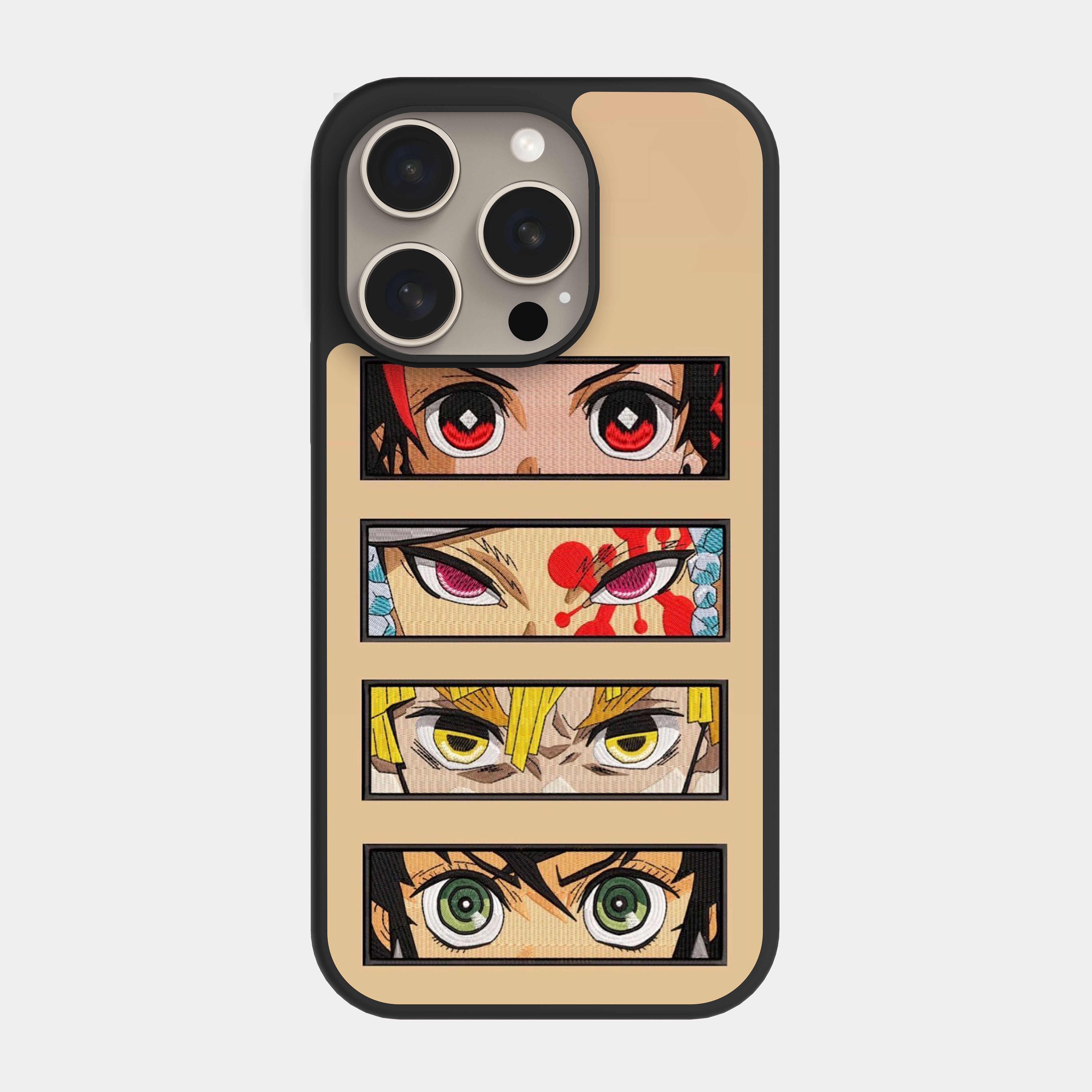 iPhone 15 Pro case cover Demon Slayer Kimetsu No Beige