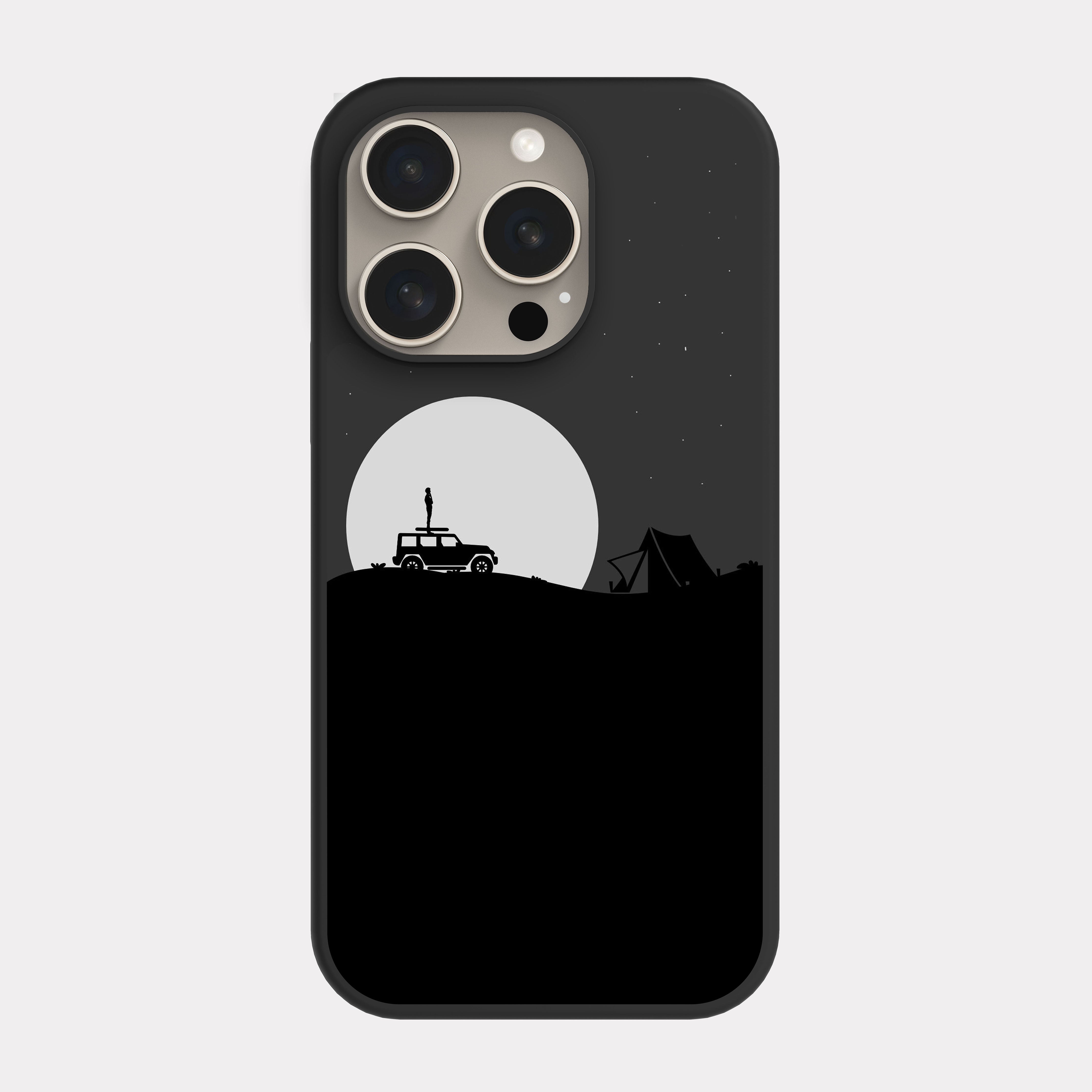 iPhone 15 Pro case cover Camping White