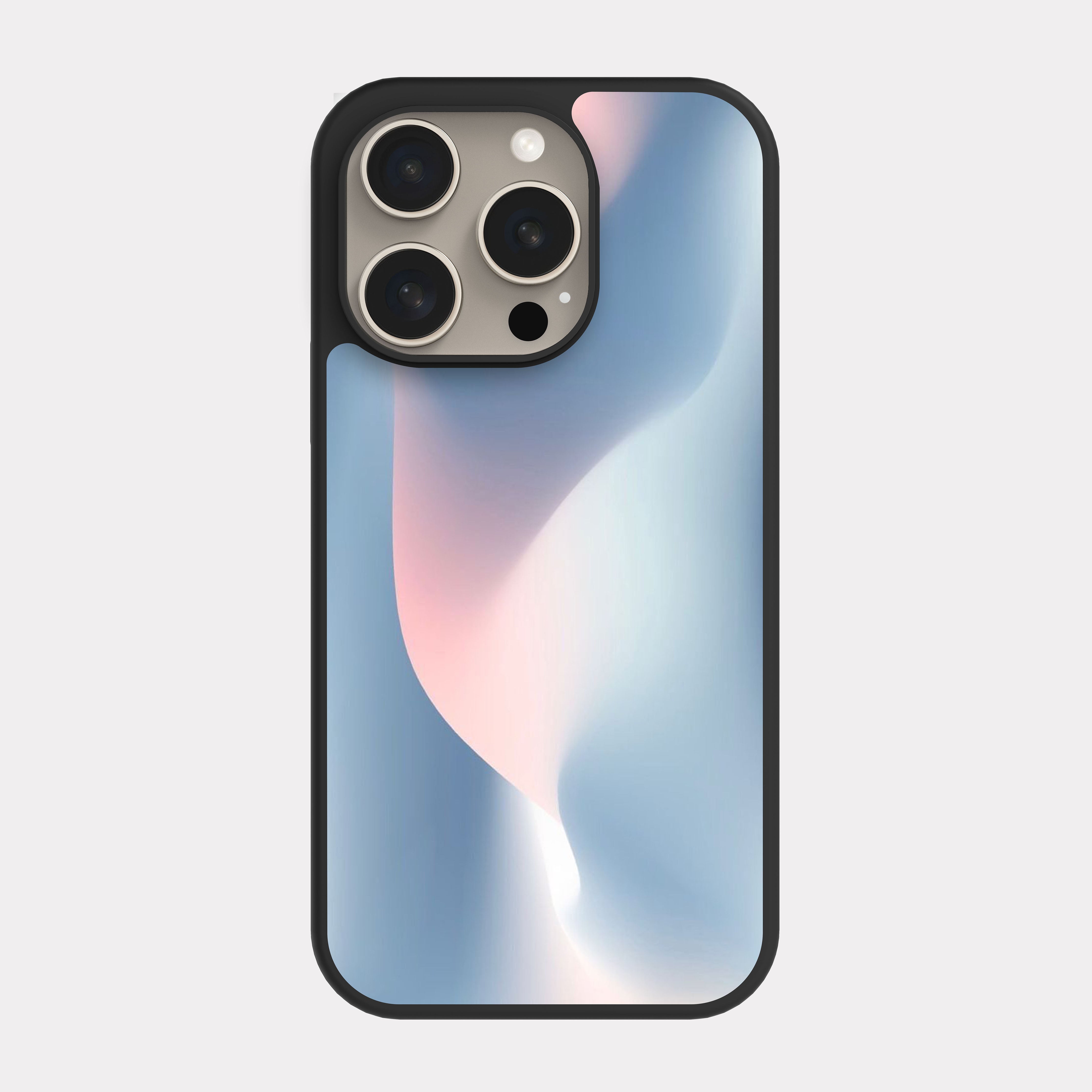iPhone 15 Pro case cover Attractive Pink Cyan