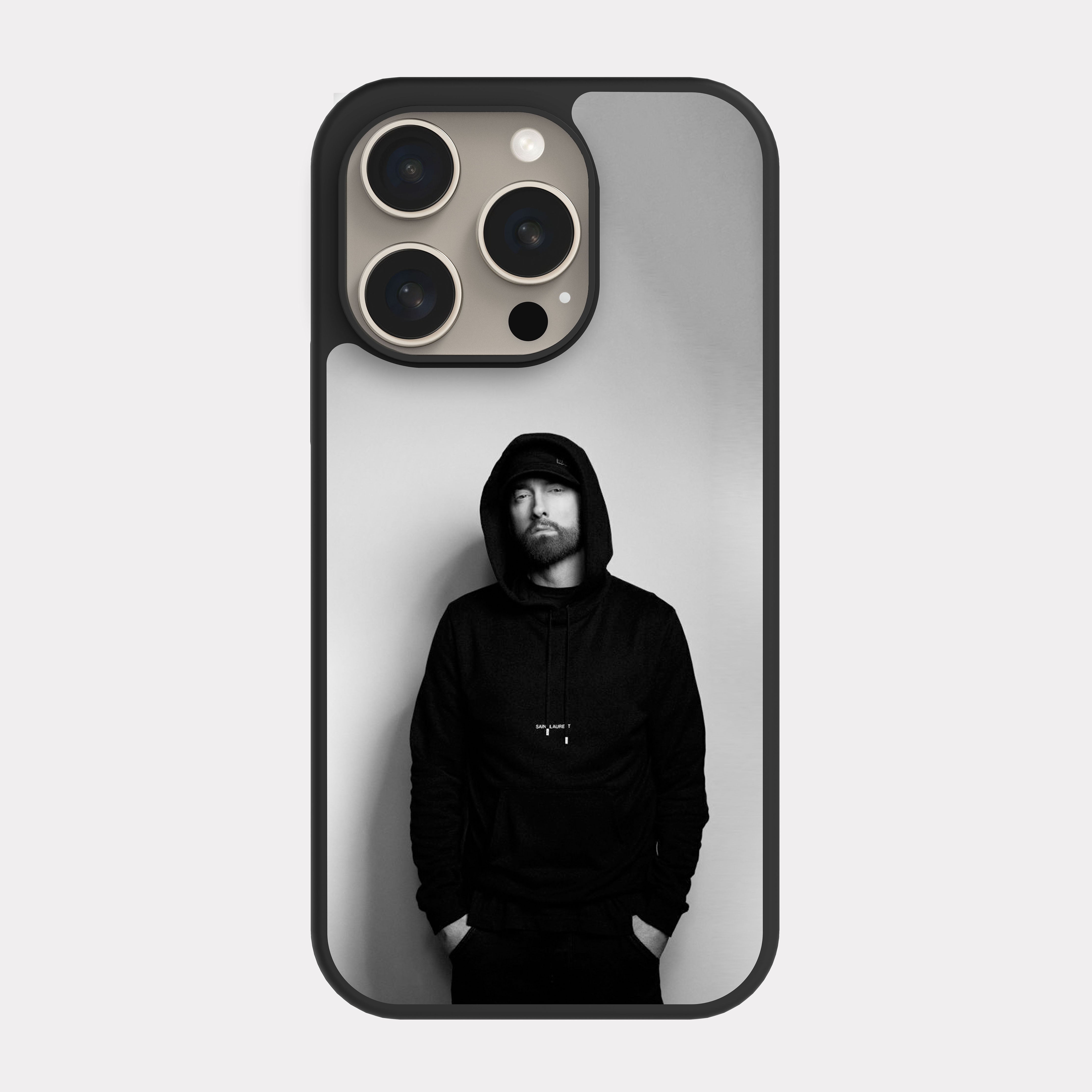 iPhone 15 Pro case cover Black Eminem Rap