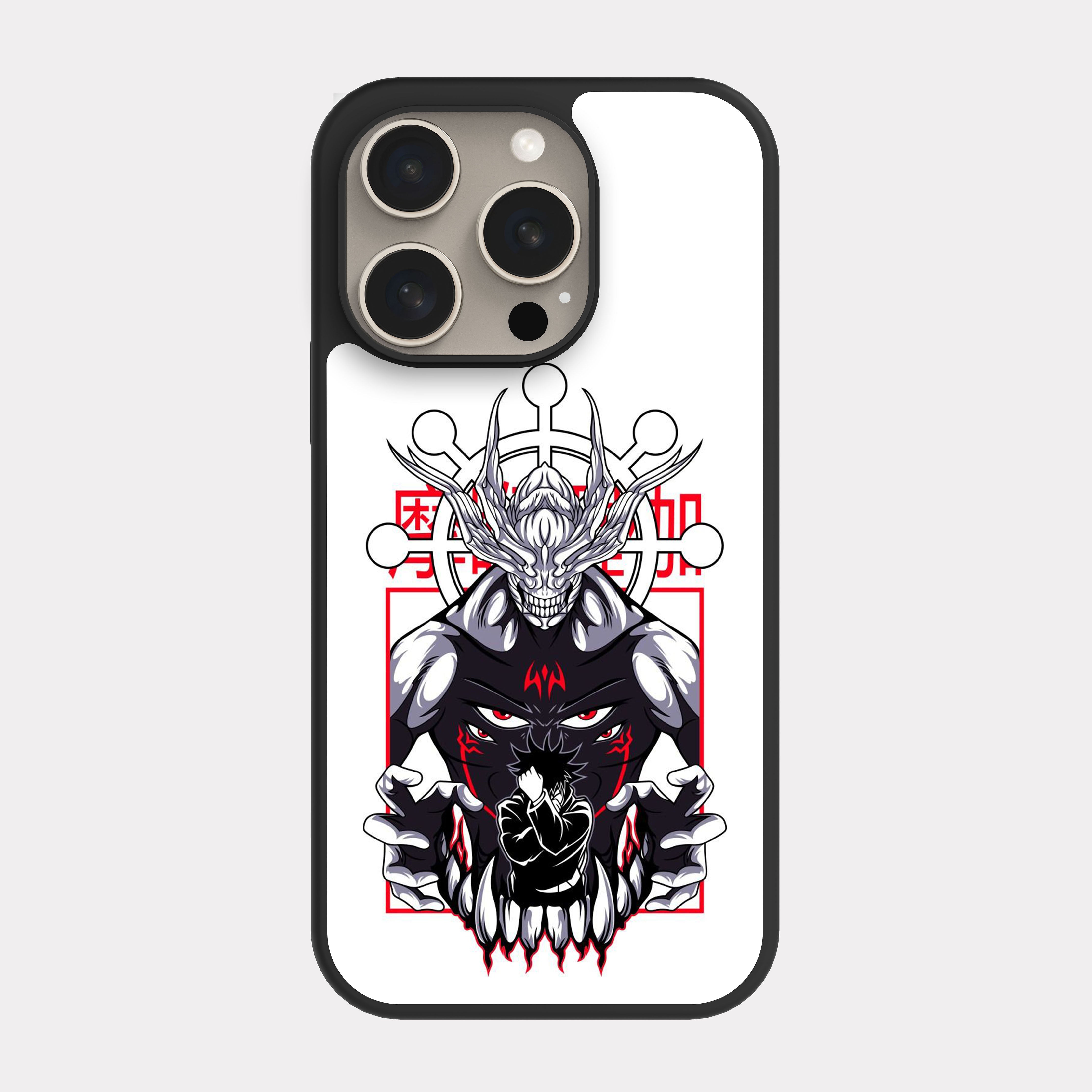 iPhone 15 Pro case cover Jujutsu Kaisen Megumi White
