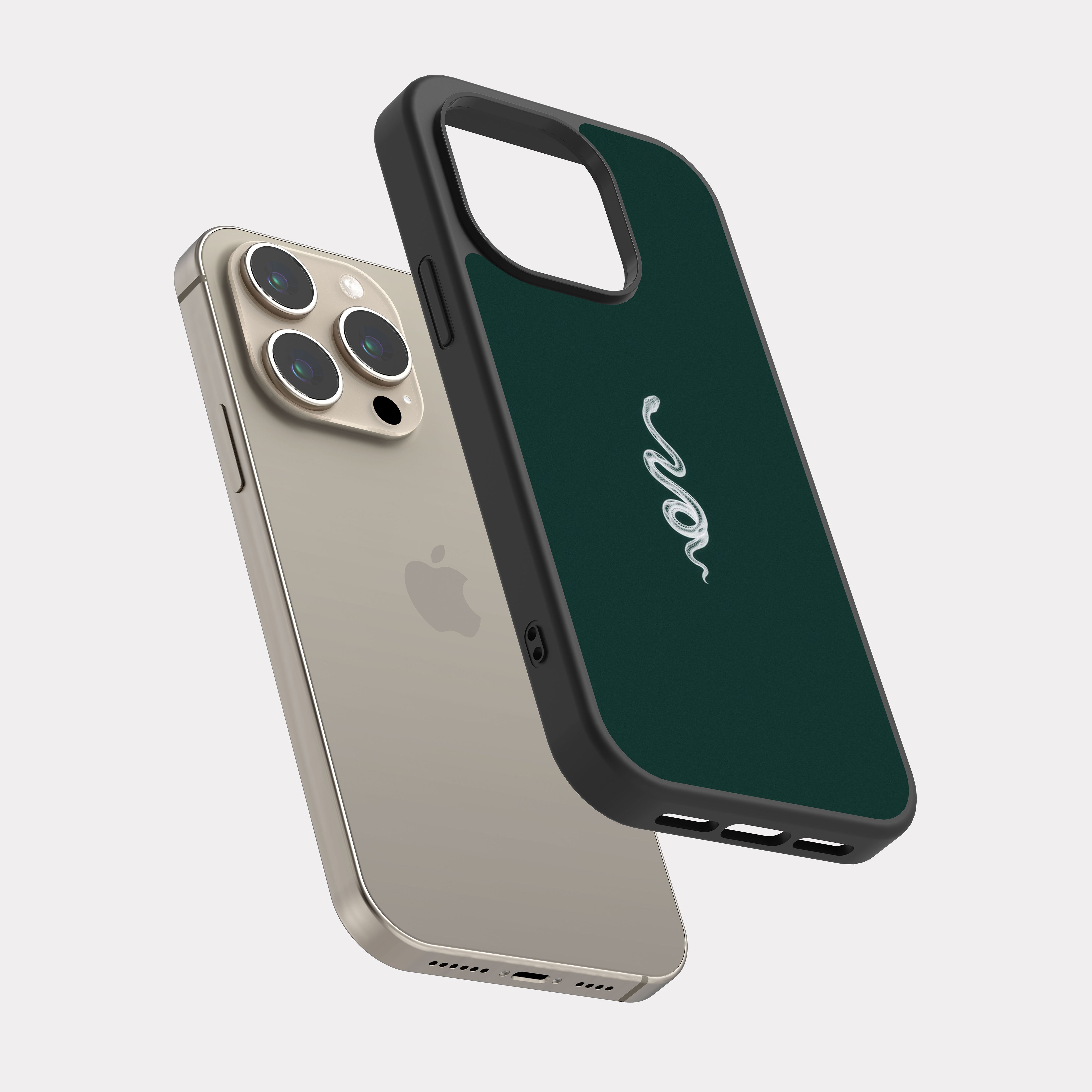 iPhone 15 Pro case cover Snake Green