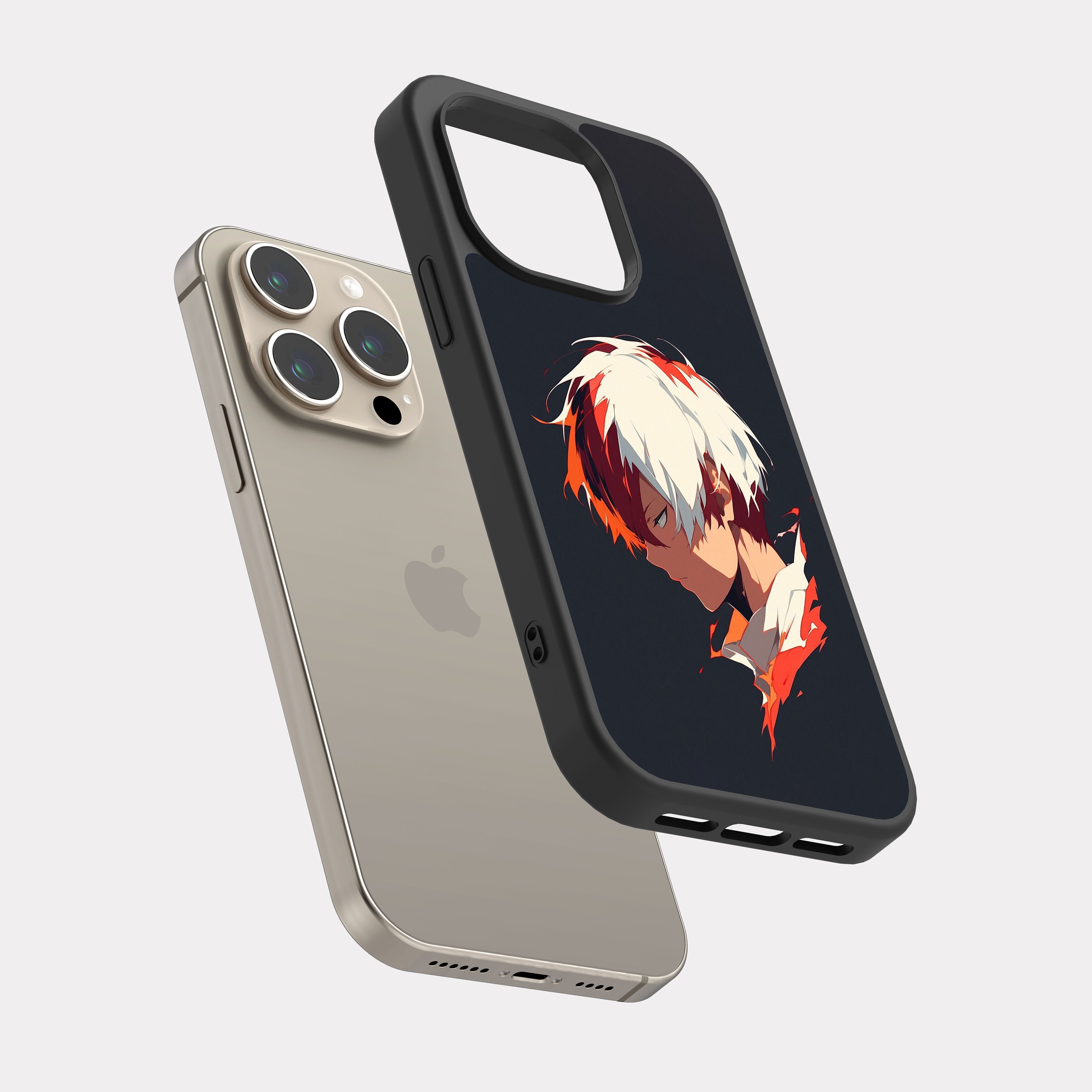 iPhone 15 Pro case cover My Hero Academia Shoto Todoroki Multicolour