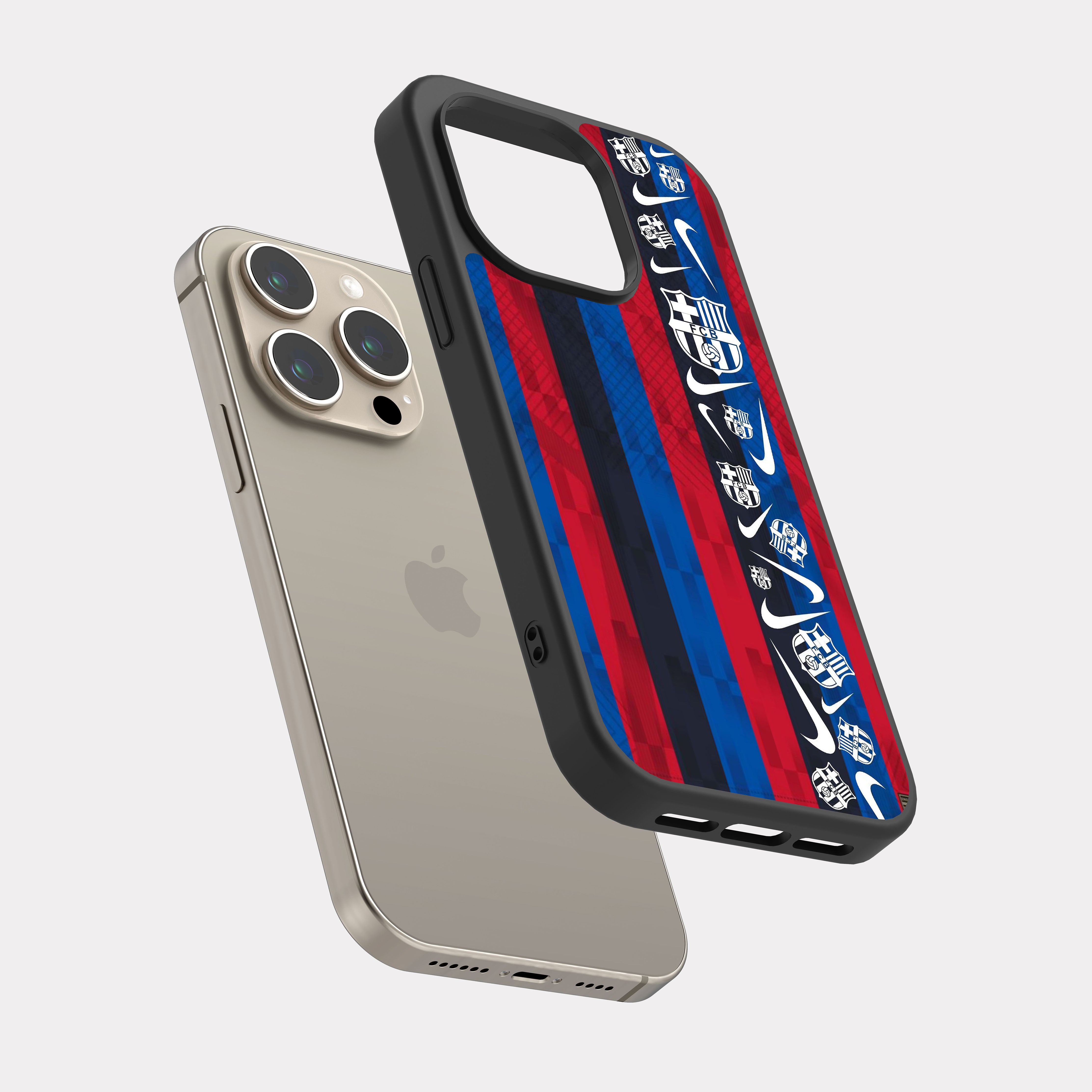 iPhone 15 Pro case cover Barcelona FC Blue