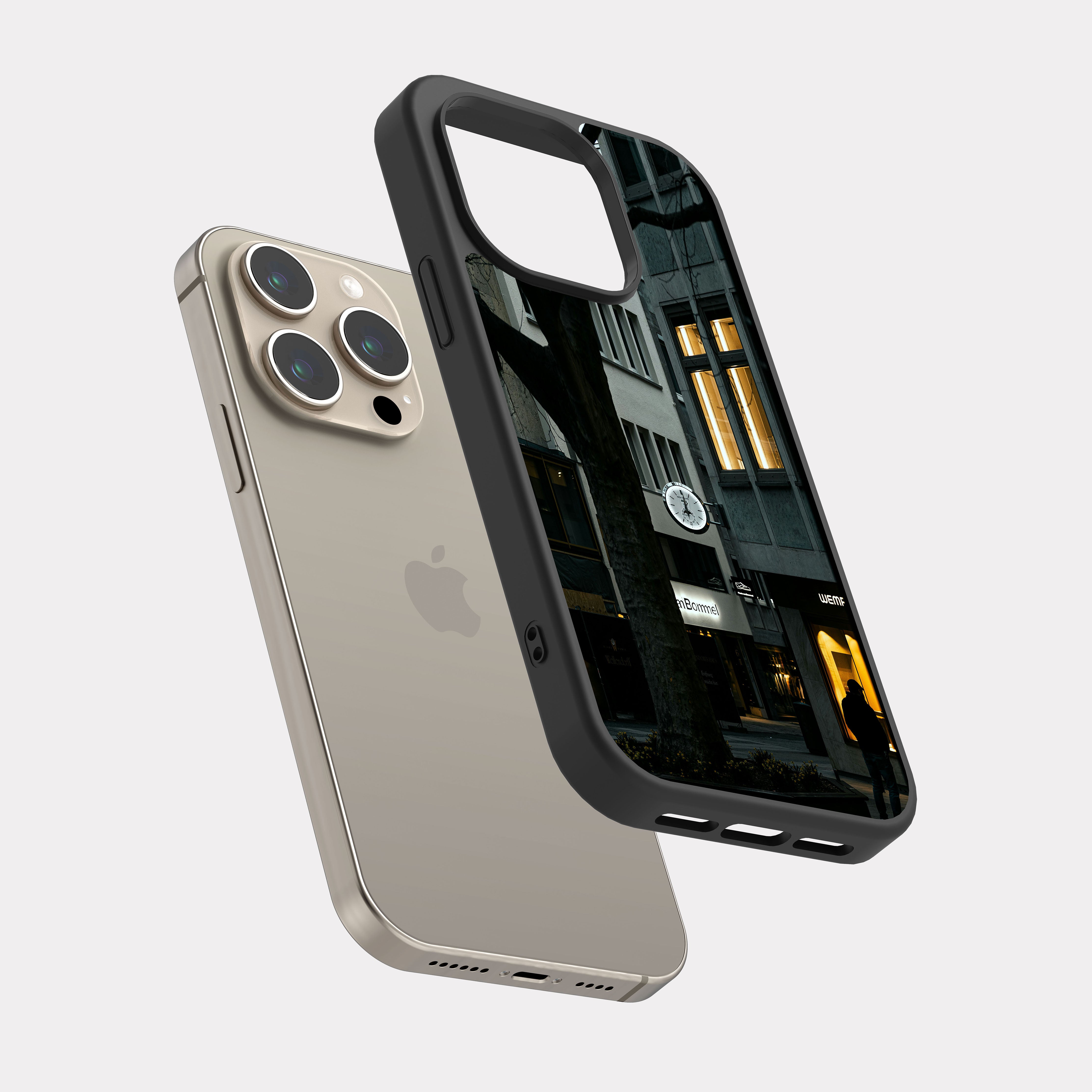 iPhone 15 Pro case cover Architectural Building Grey