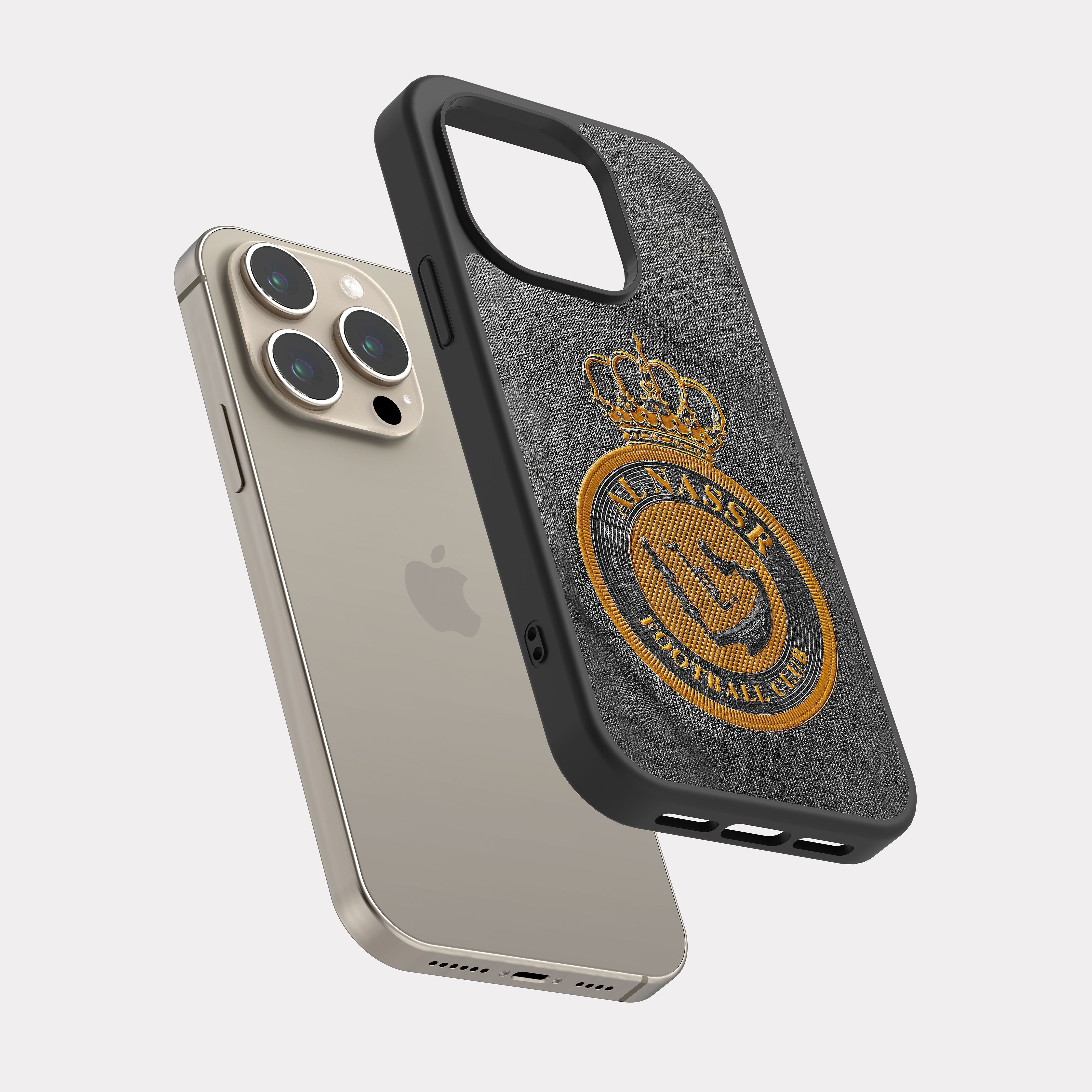 iPhone 15 Pro case cover Alnassr Club FC Grey