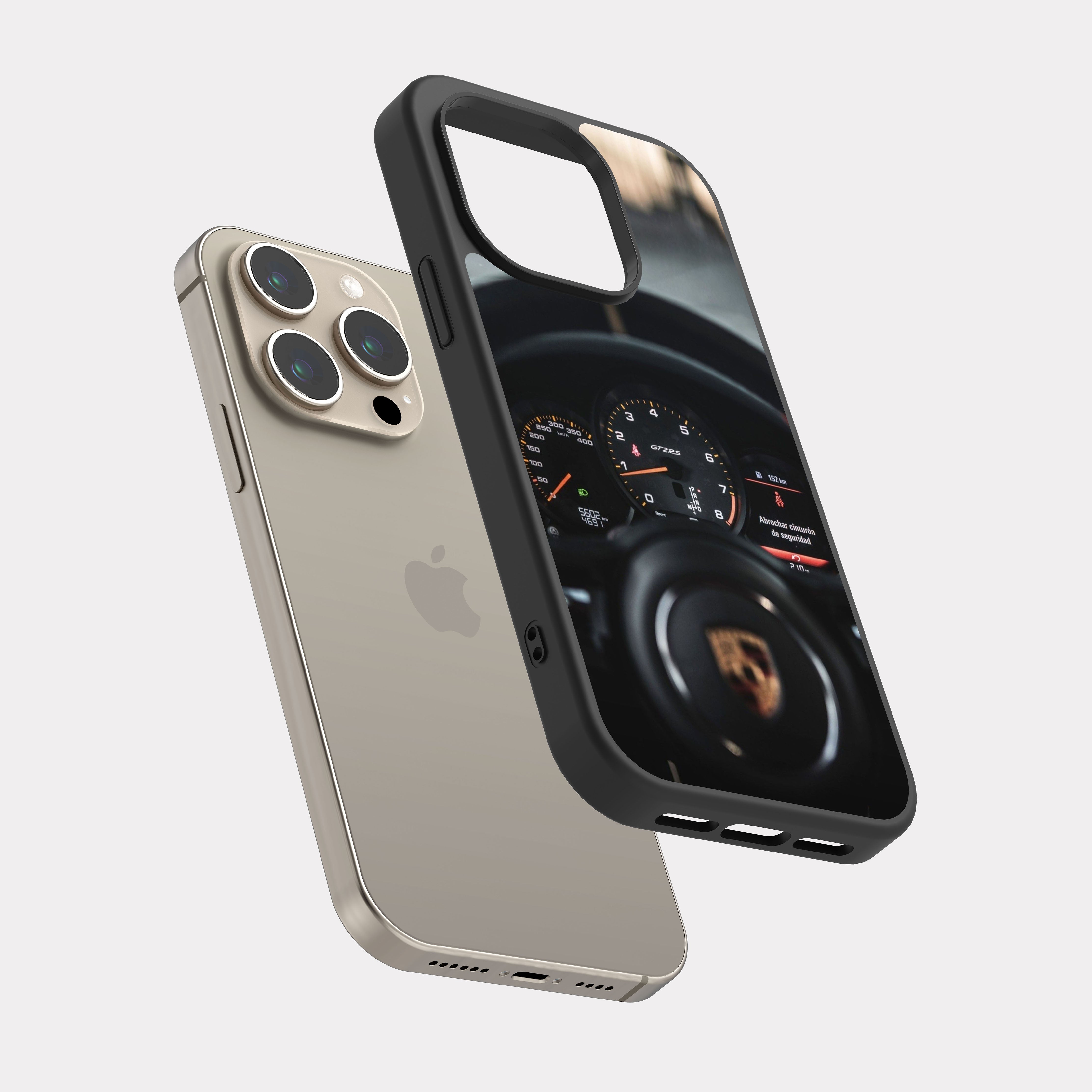 iPhone 15 Pro case cover Porsche GT2 RS Black