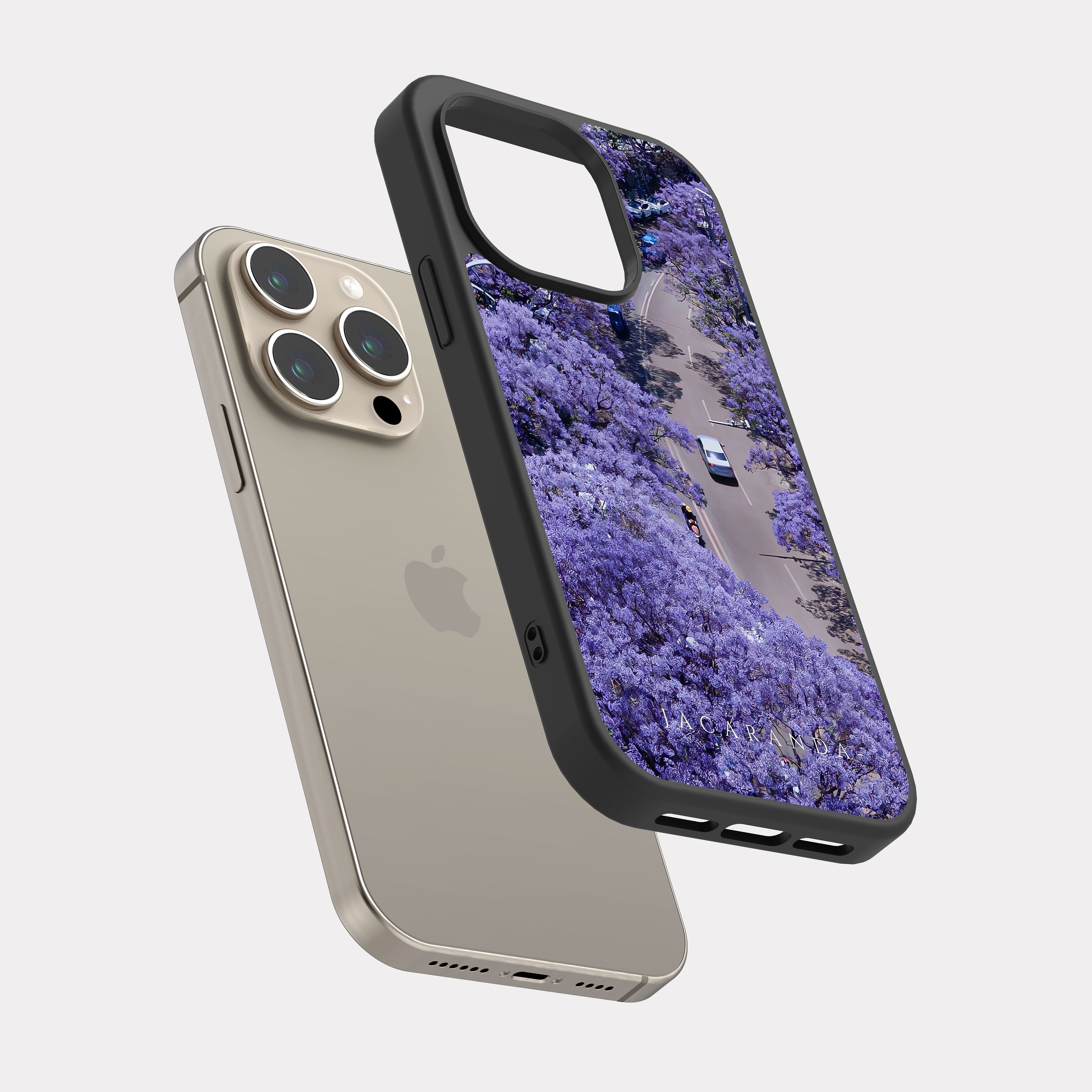 iPhone 15 Pro case cover Jacaranda Purple Tree