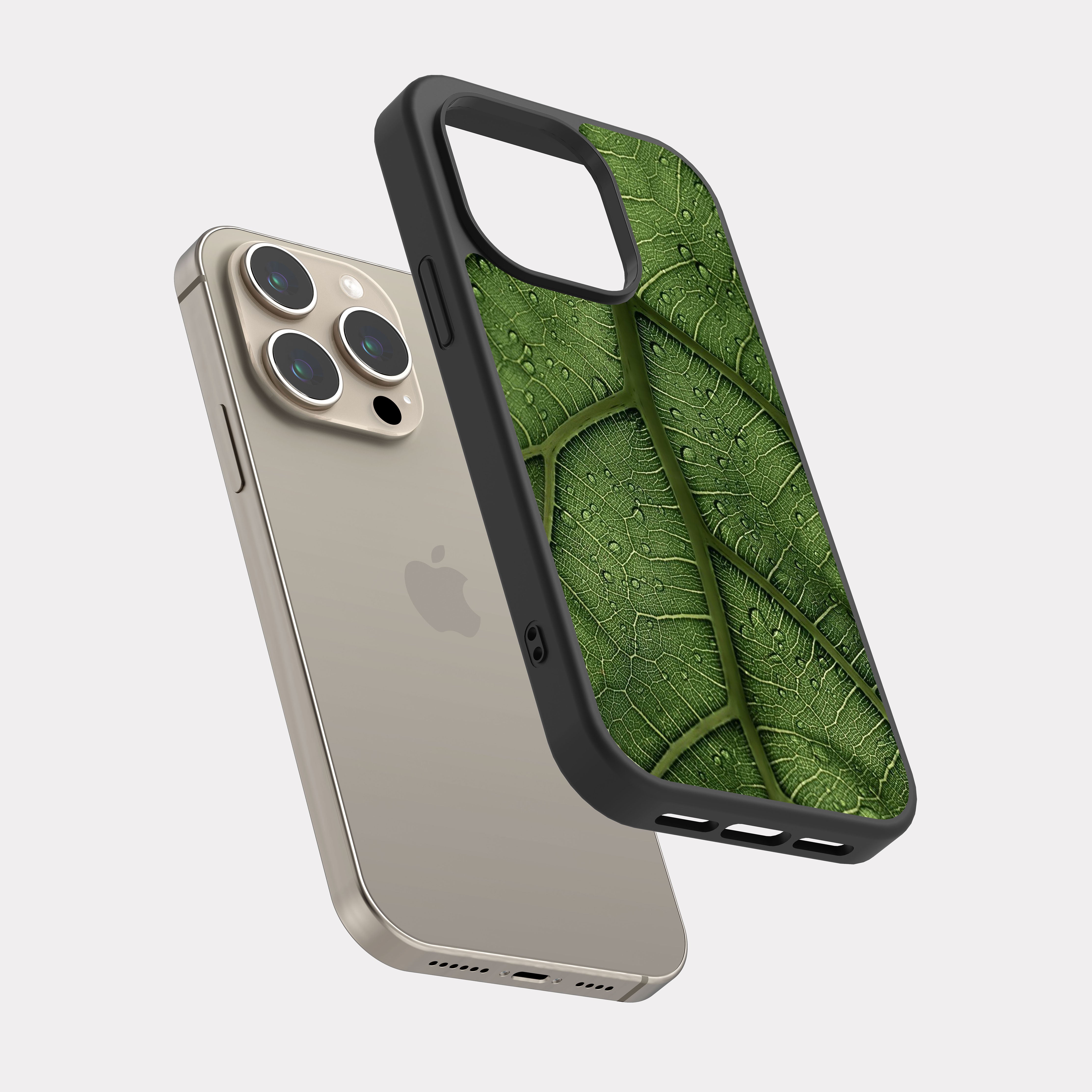 iPhone 15 Pro case cover Tree Leaves Green