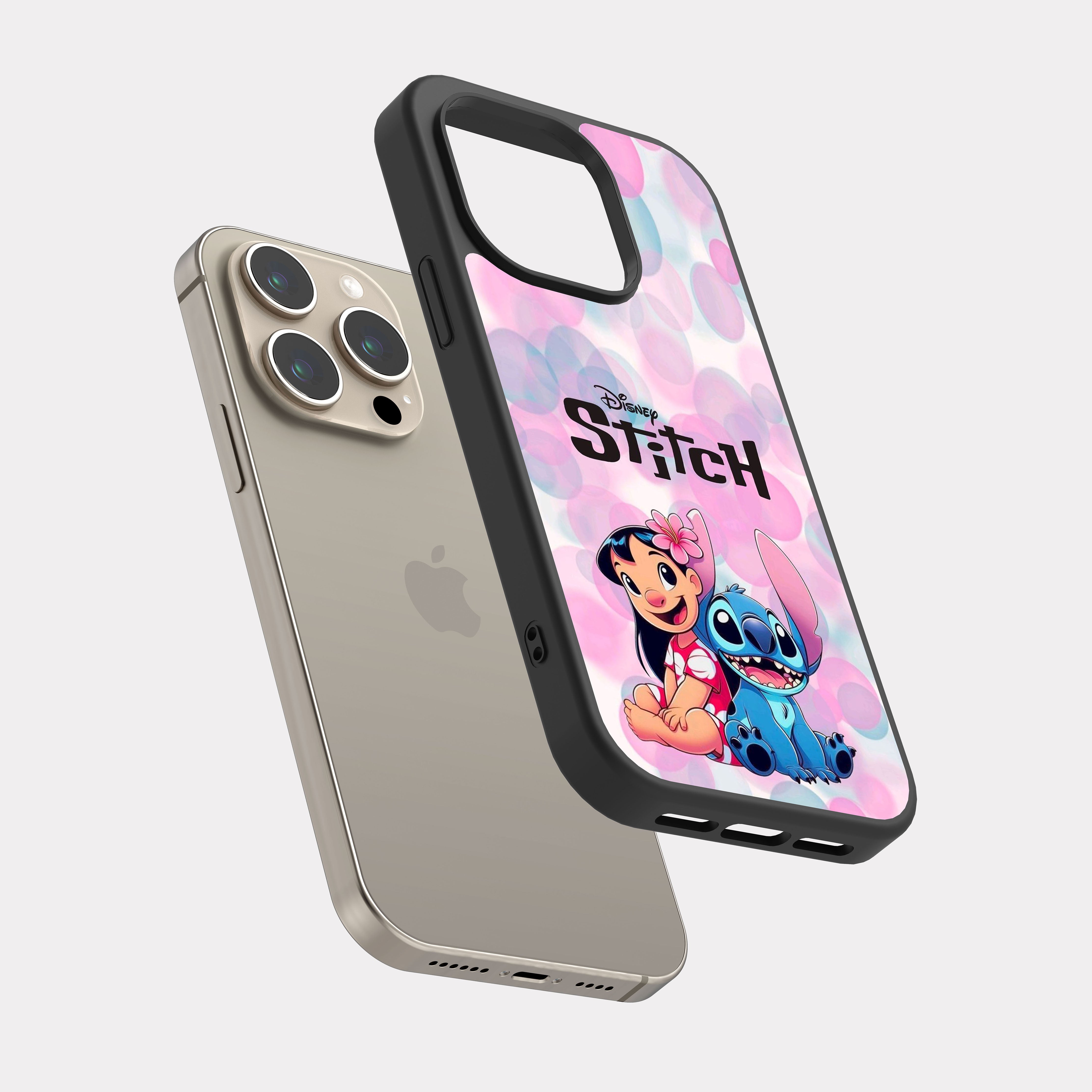 iPhone 15 Pro case cover Lilo And Stitch Cartoon