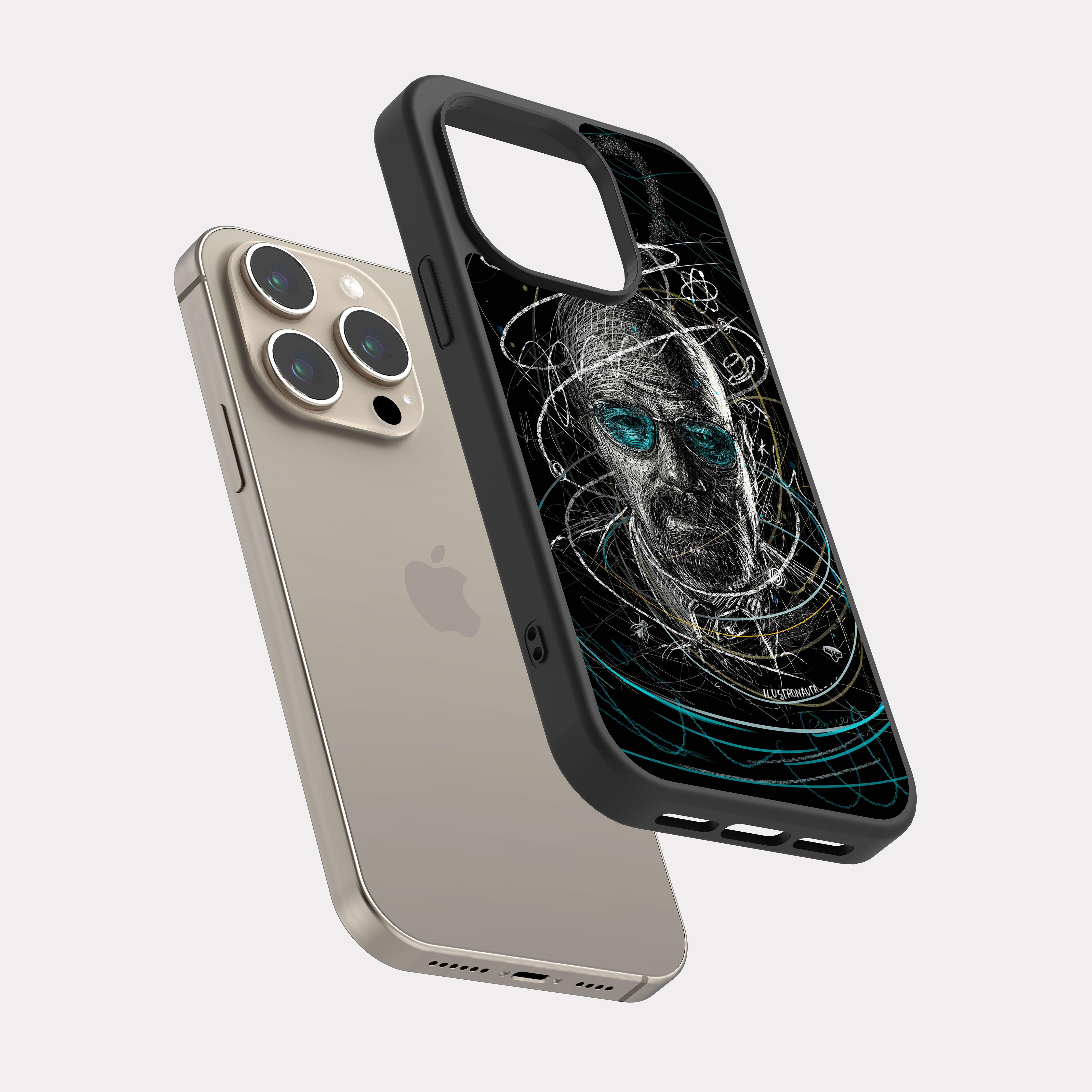 iPhone 15 Pro case cover Breaking Bad Walter White Grey