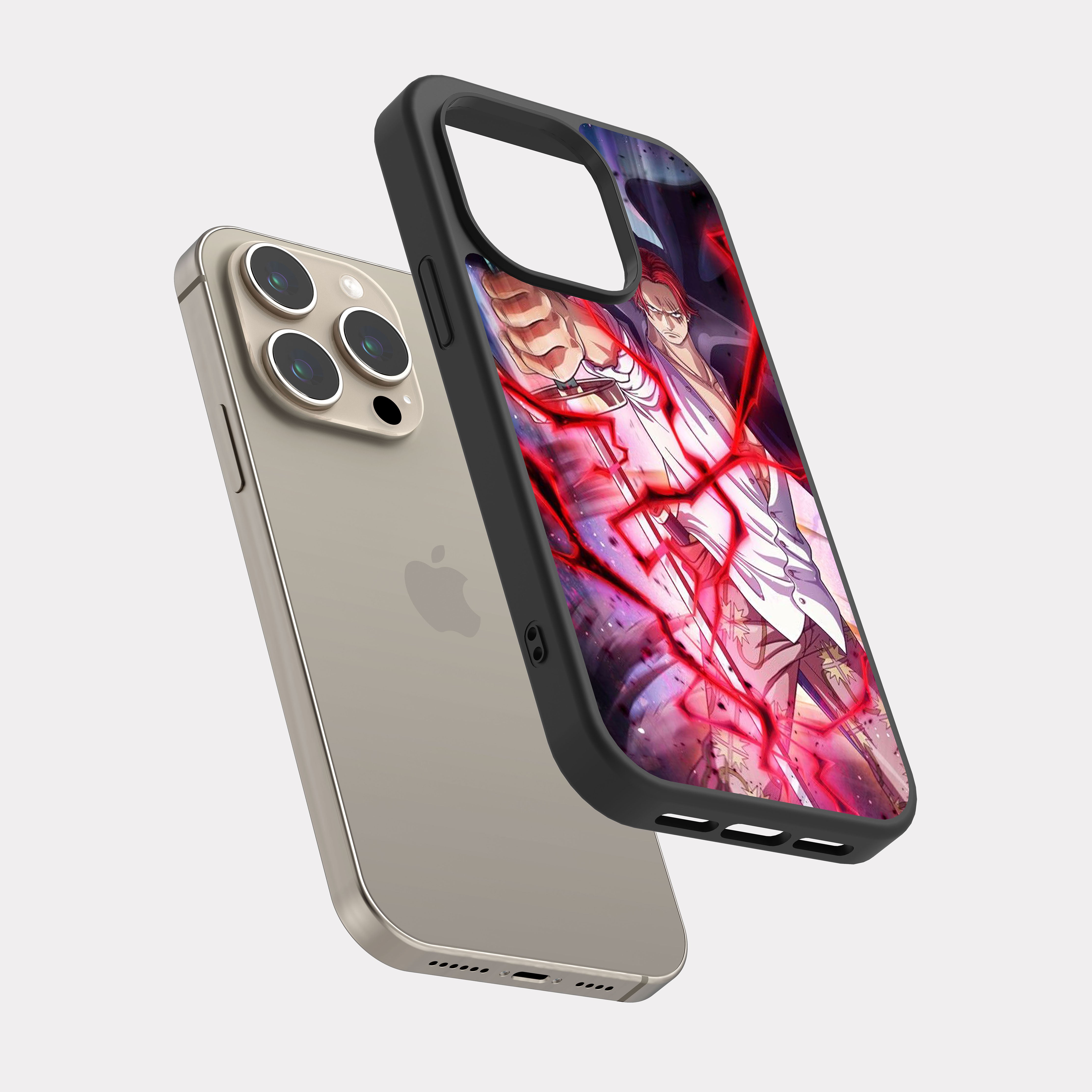 iPhone 15 Pro case cover One Piece Shanks Red