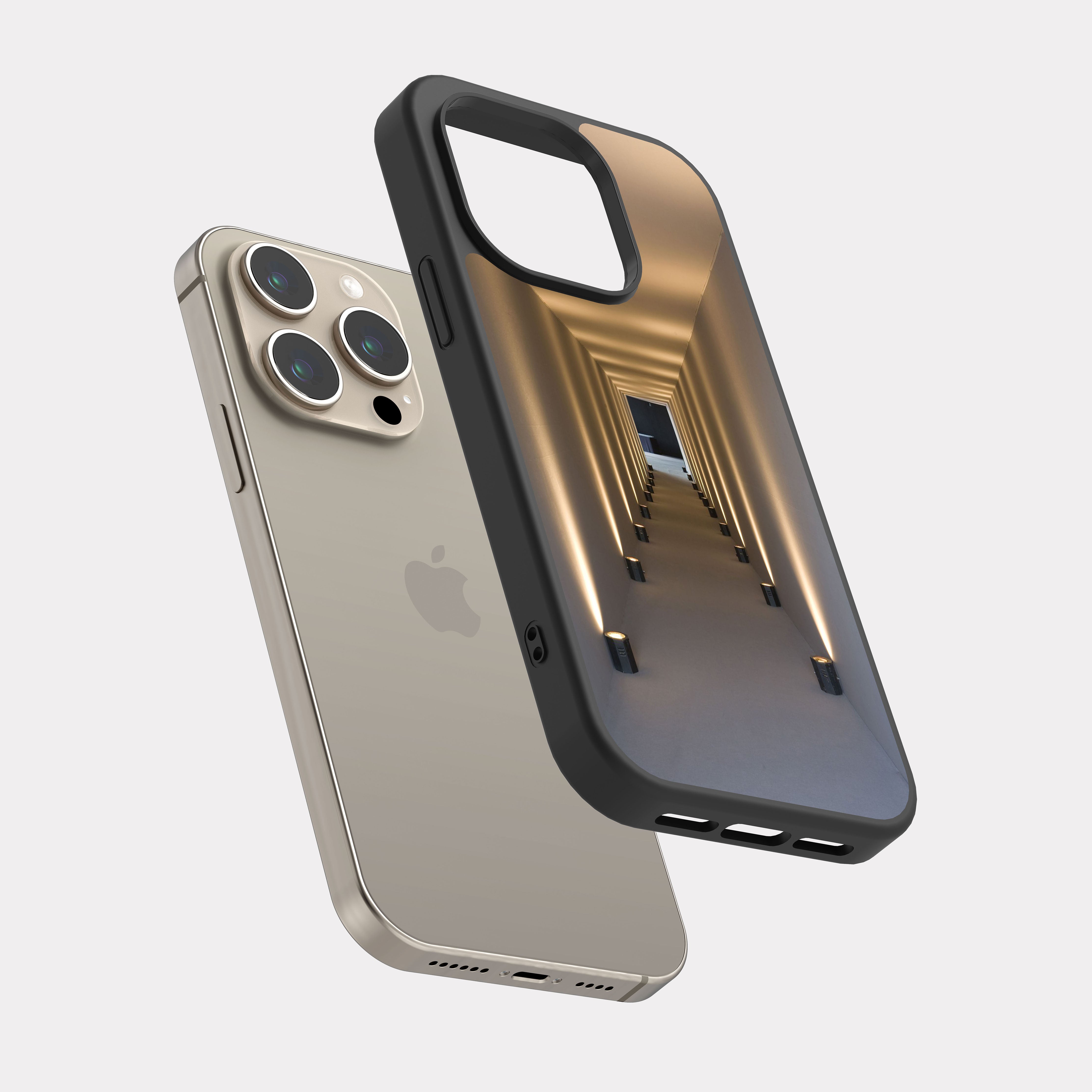 iPhone 15 Pro case cover Arch Hallway Architectura Beige
