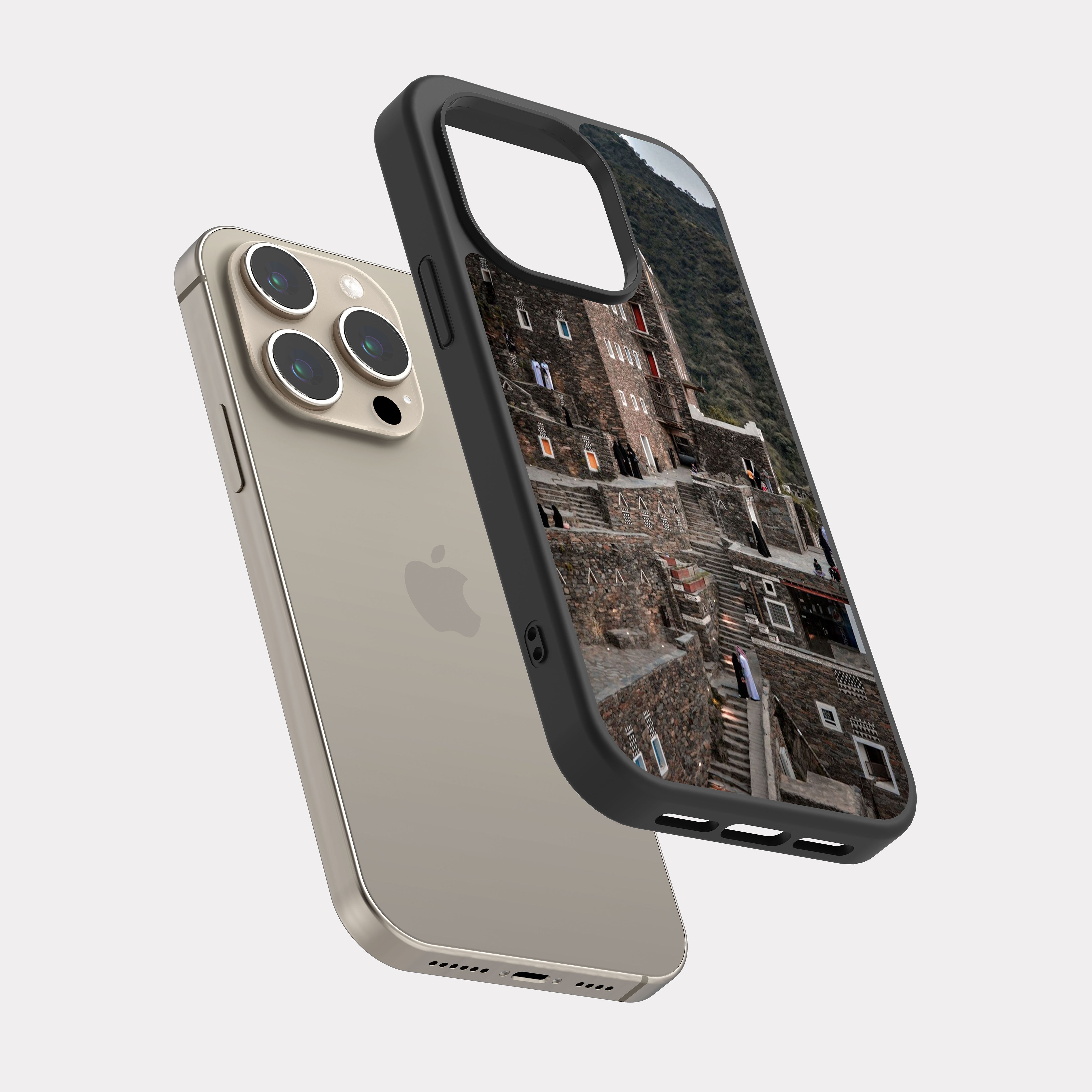 iPhone 15 Pro case cover Old Asiri Building Beige