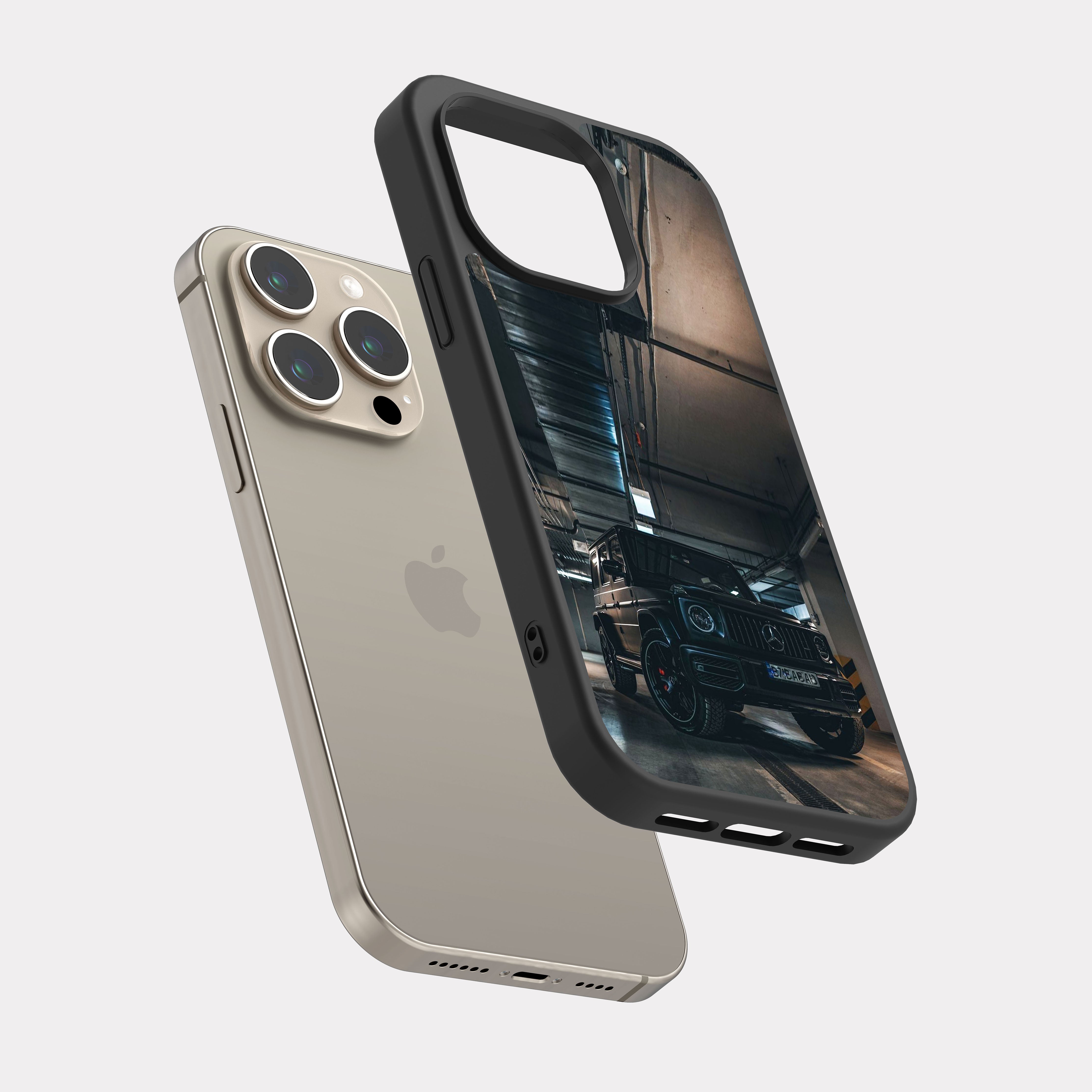 iPhone 15 Pro case cover Mercedes G class G63  Grey