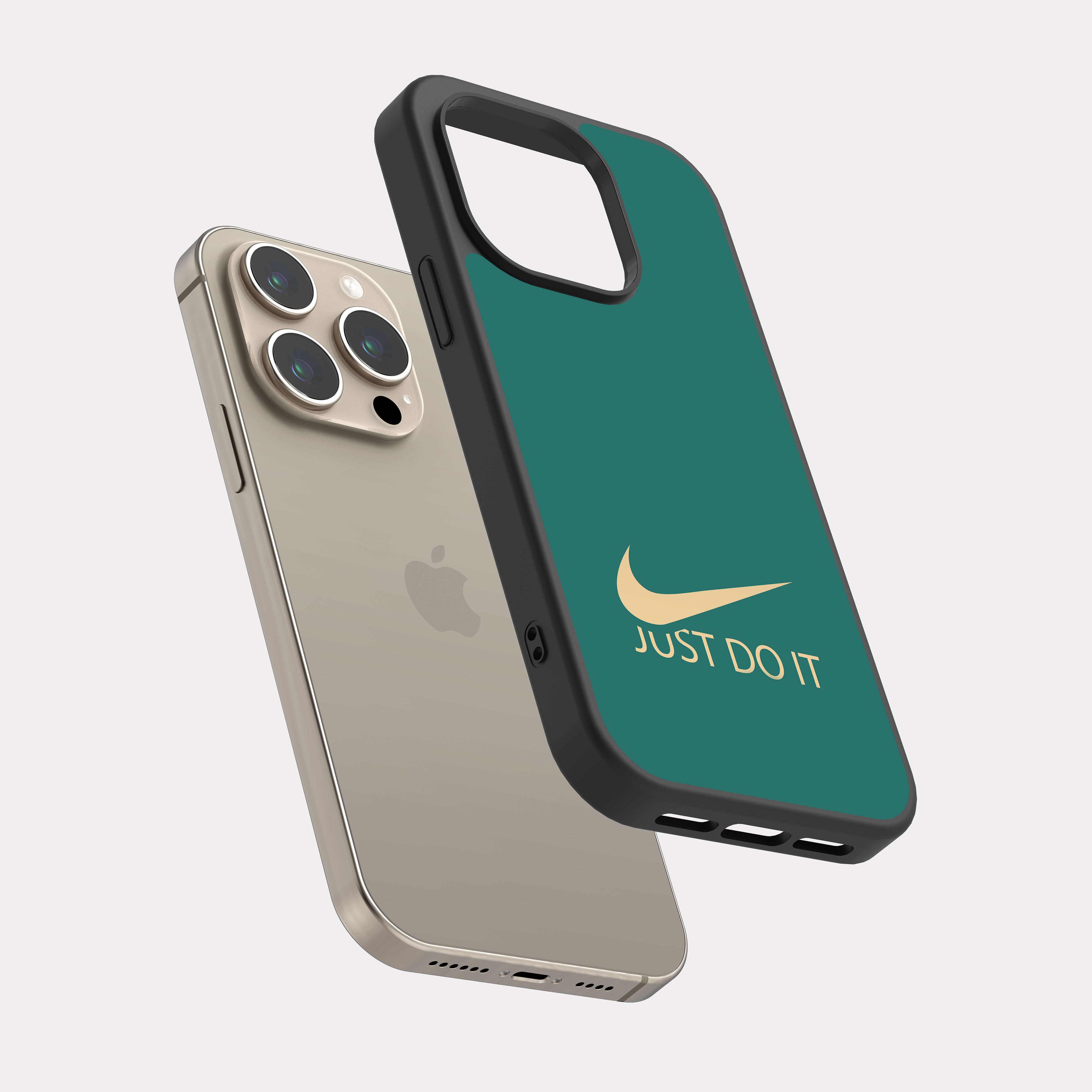 iPhone 15 Pro case cover Nike Green Beige