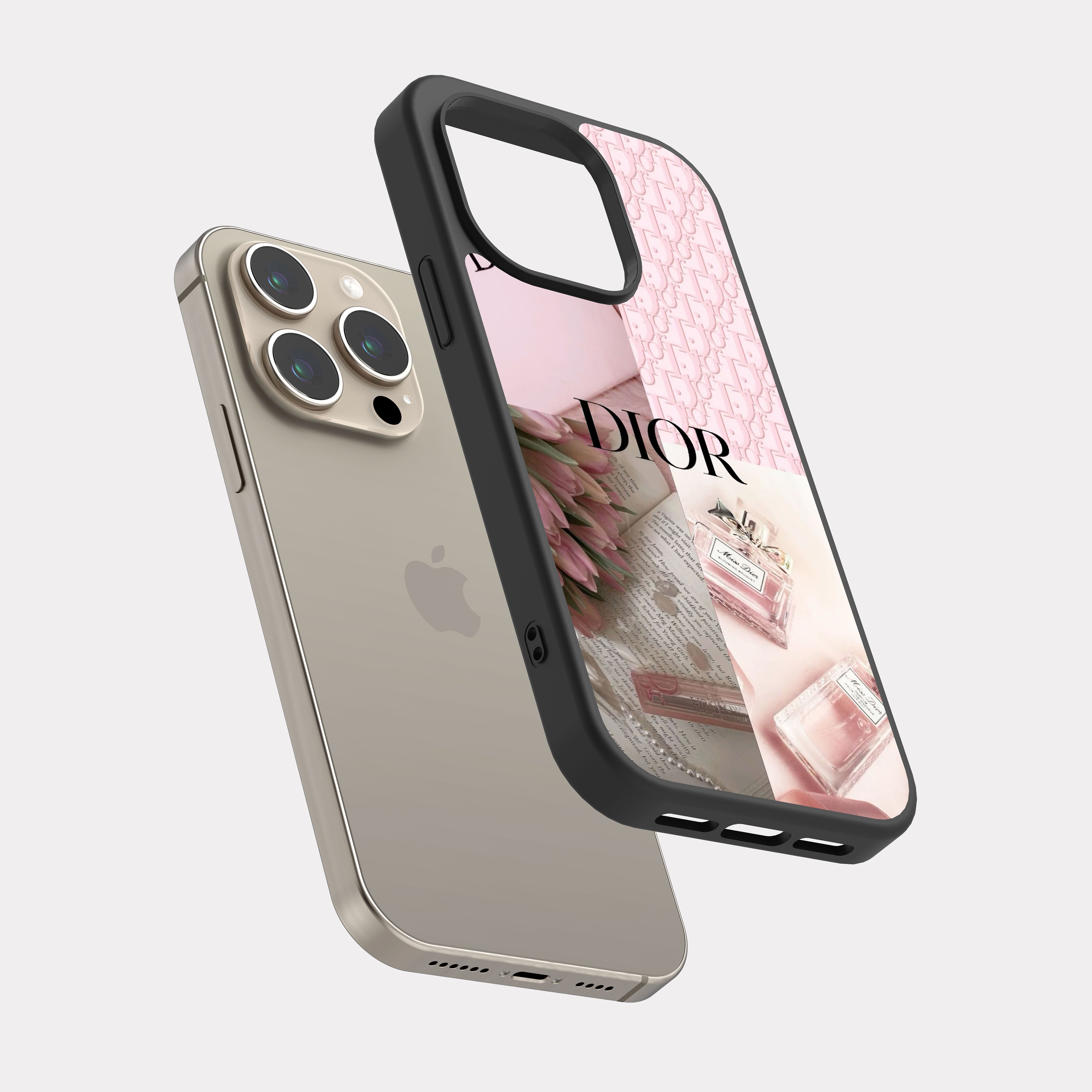 iPhone 15 Pro case cover Dior Black