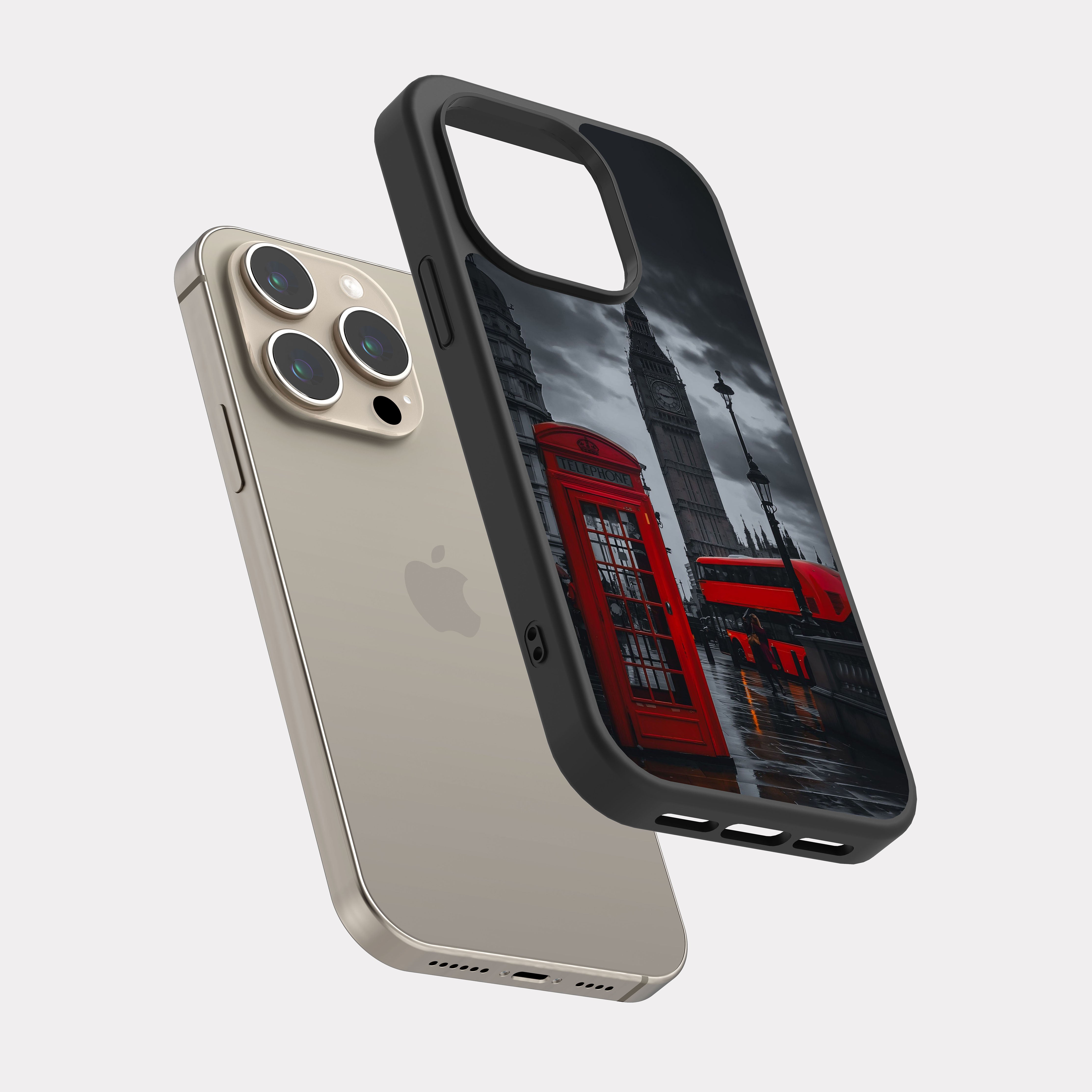 iPhone 15 Pro case cover London City Grey