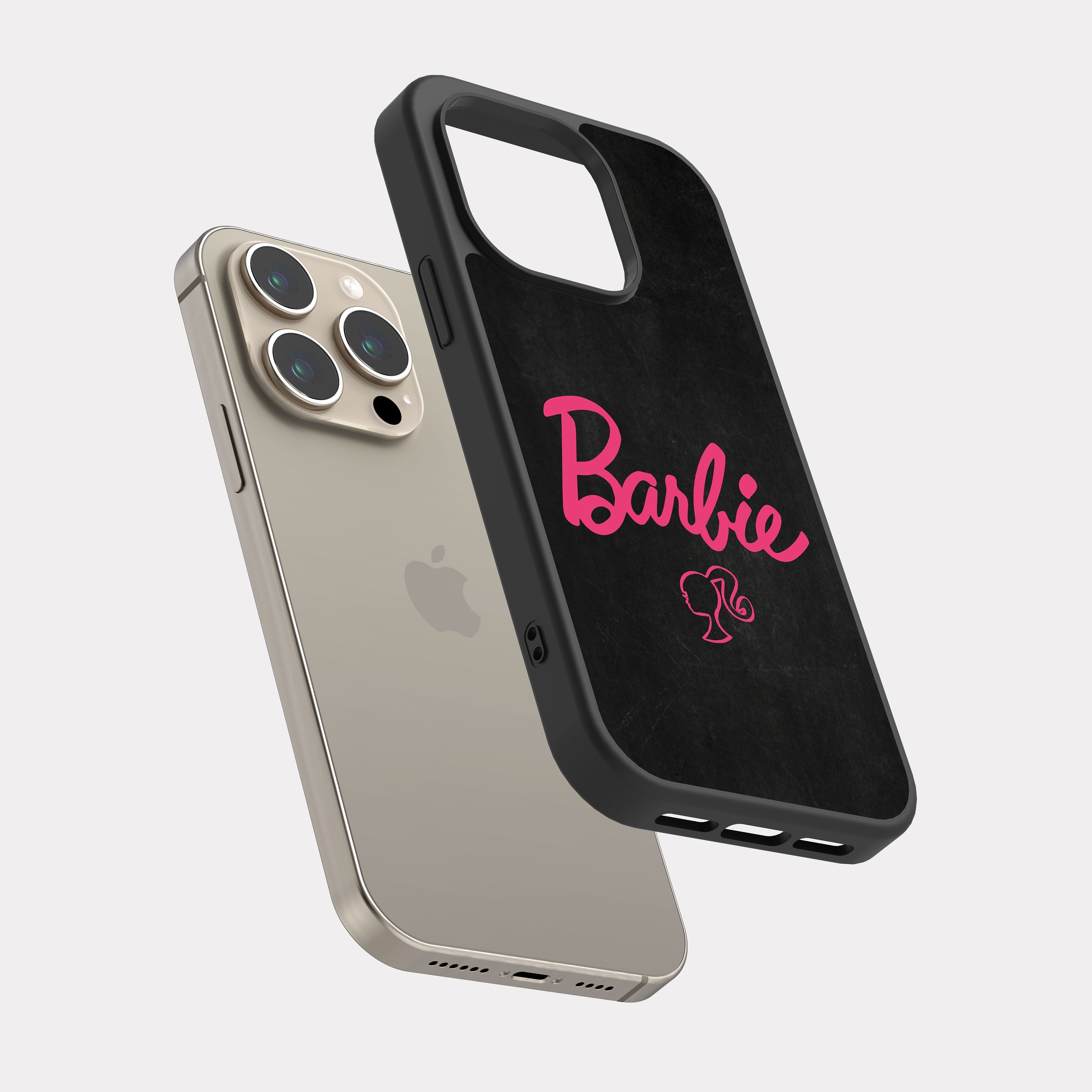 iPhone 15 Pro case cover Barbie Grey