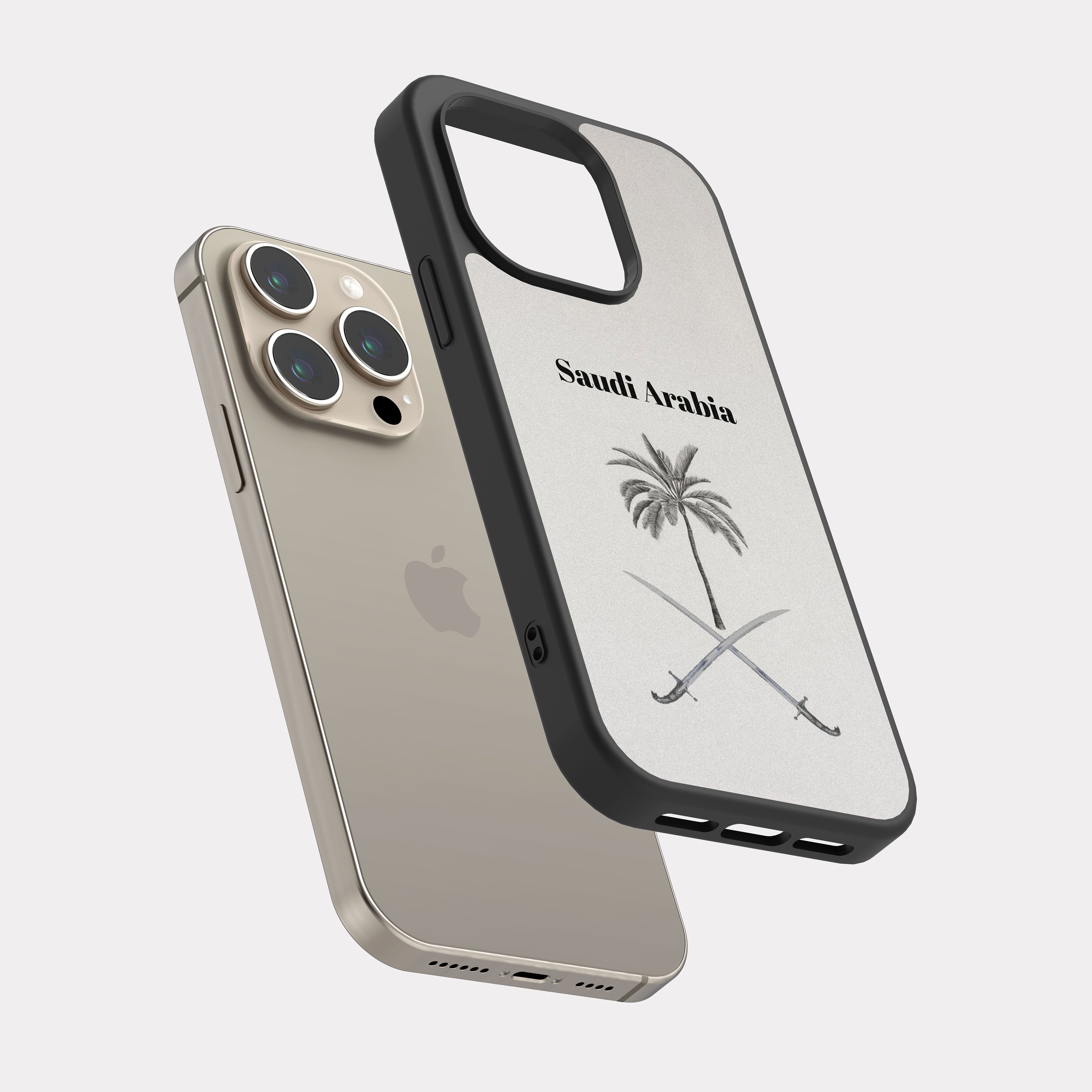 iPhone 15 Pro case cover Saudi Arabia Grey