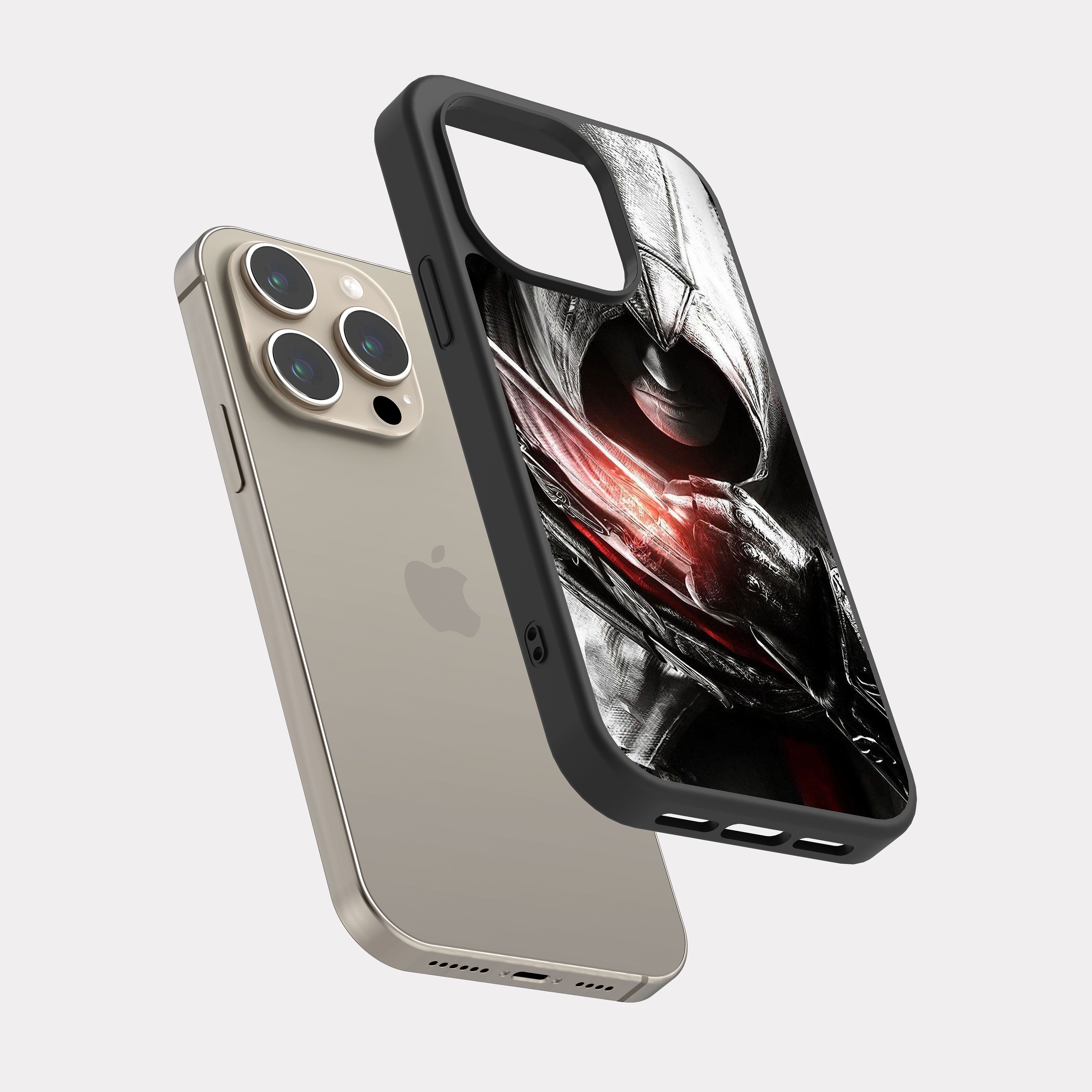 iPhone 15 Pro case cover Assassins Creed Grey