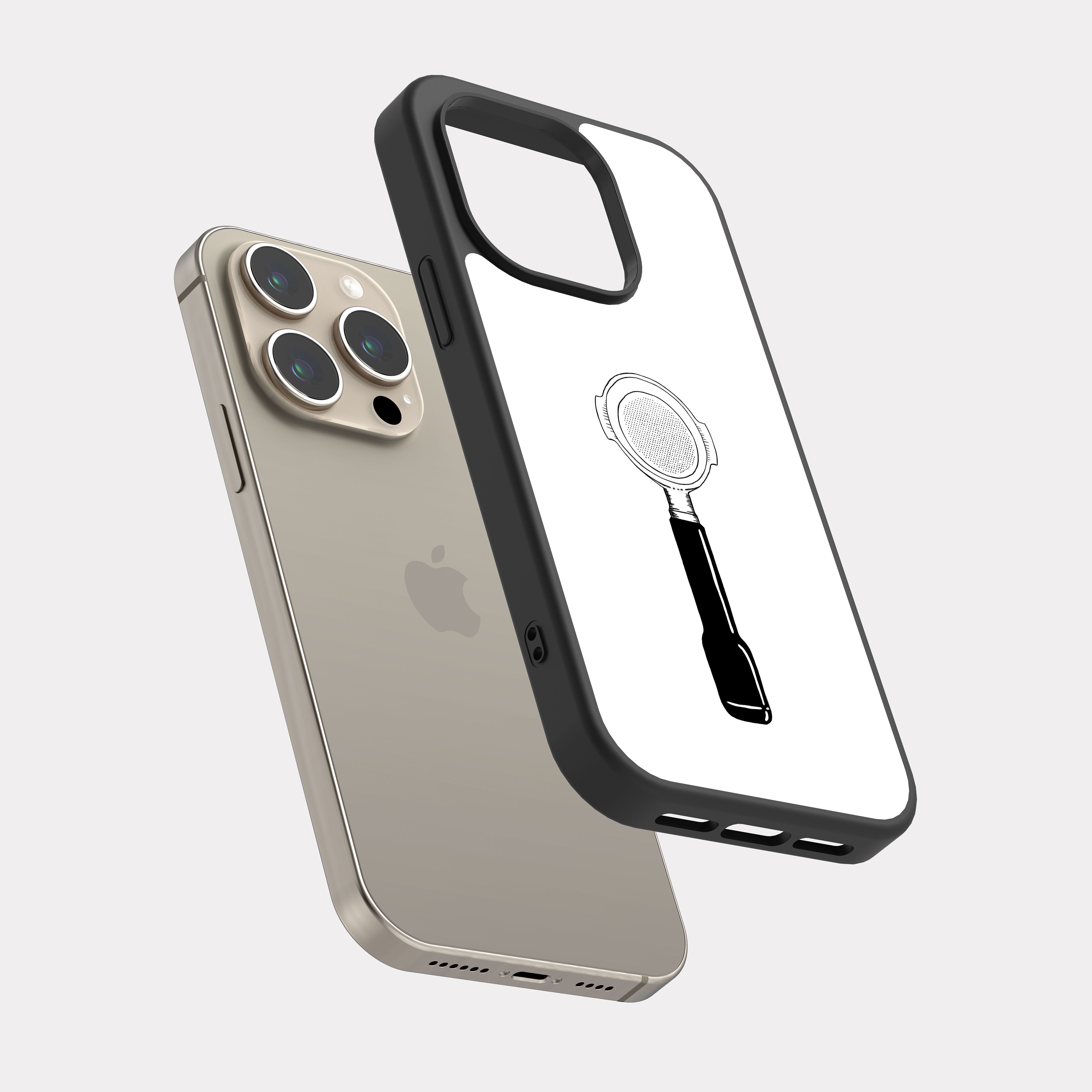 iPhone 15 Pro case cover Portafilter White