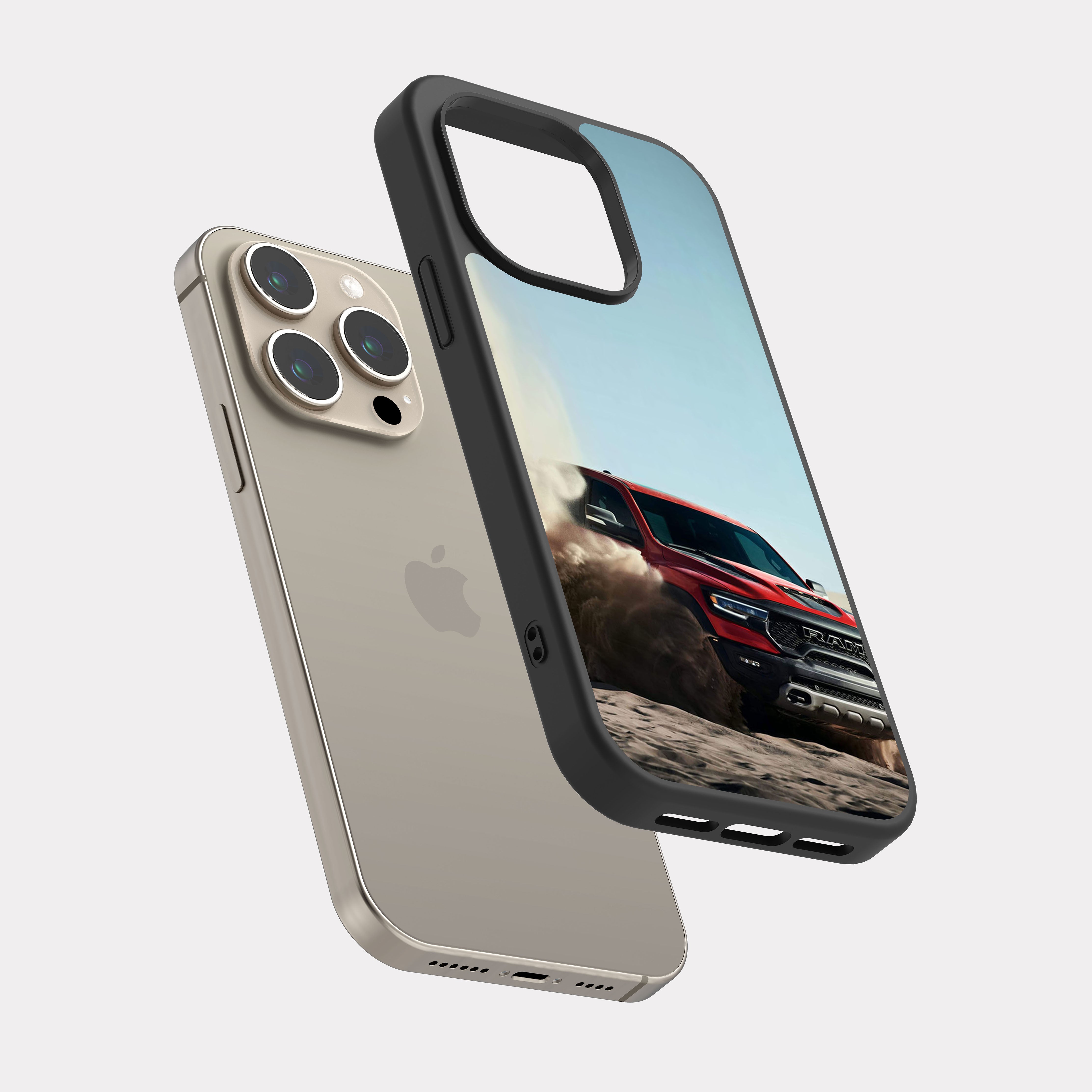 iPhone 15 Pro case cover 2021 RAM 1500 TRX Red