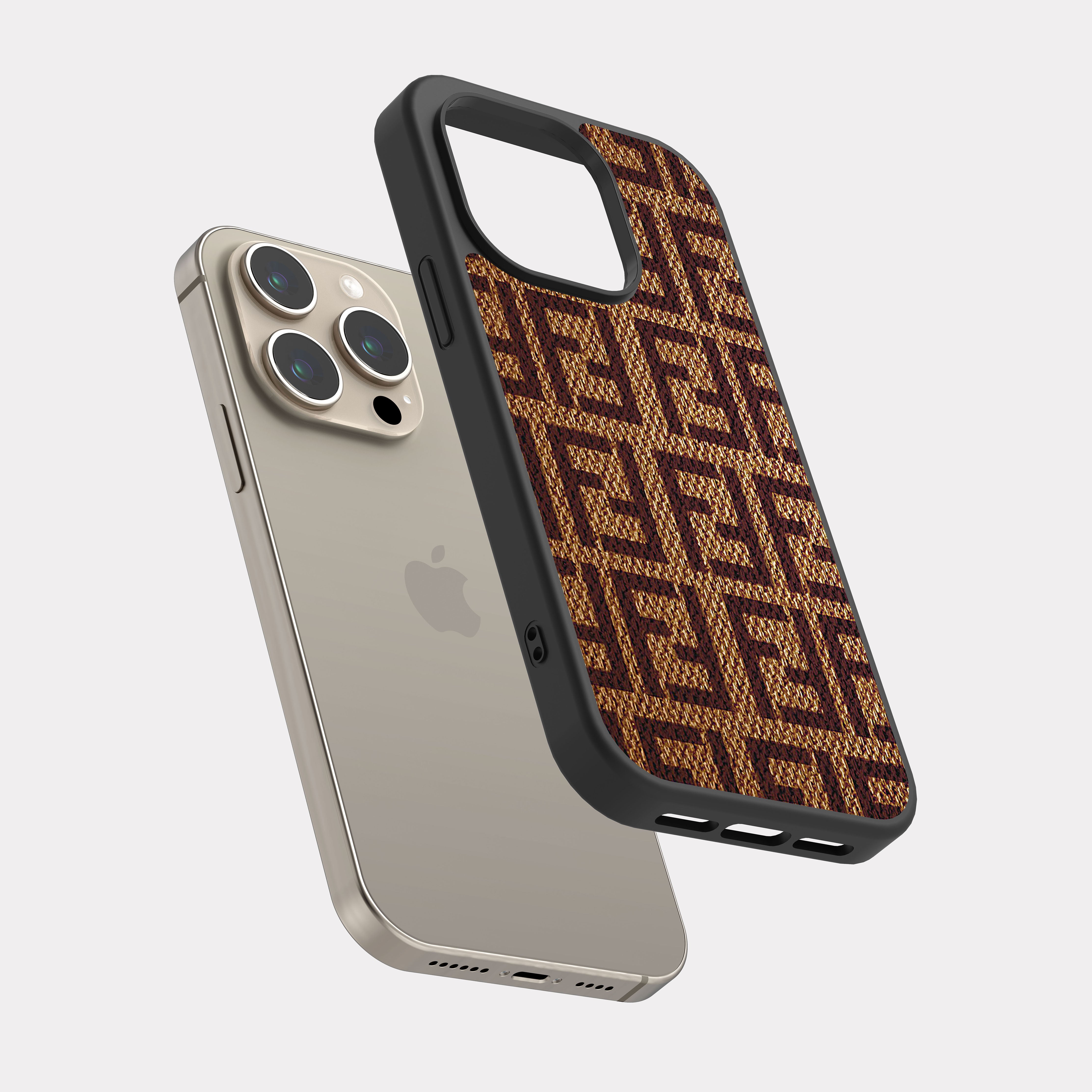 iPhone 15 Pro case cover Fendi Beige