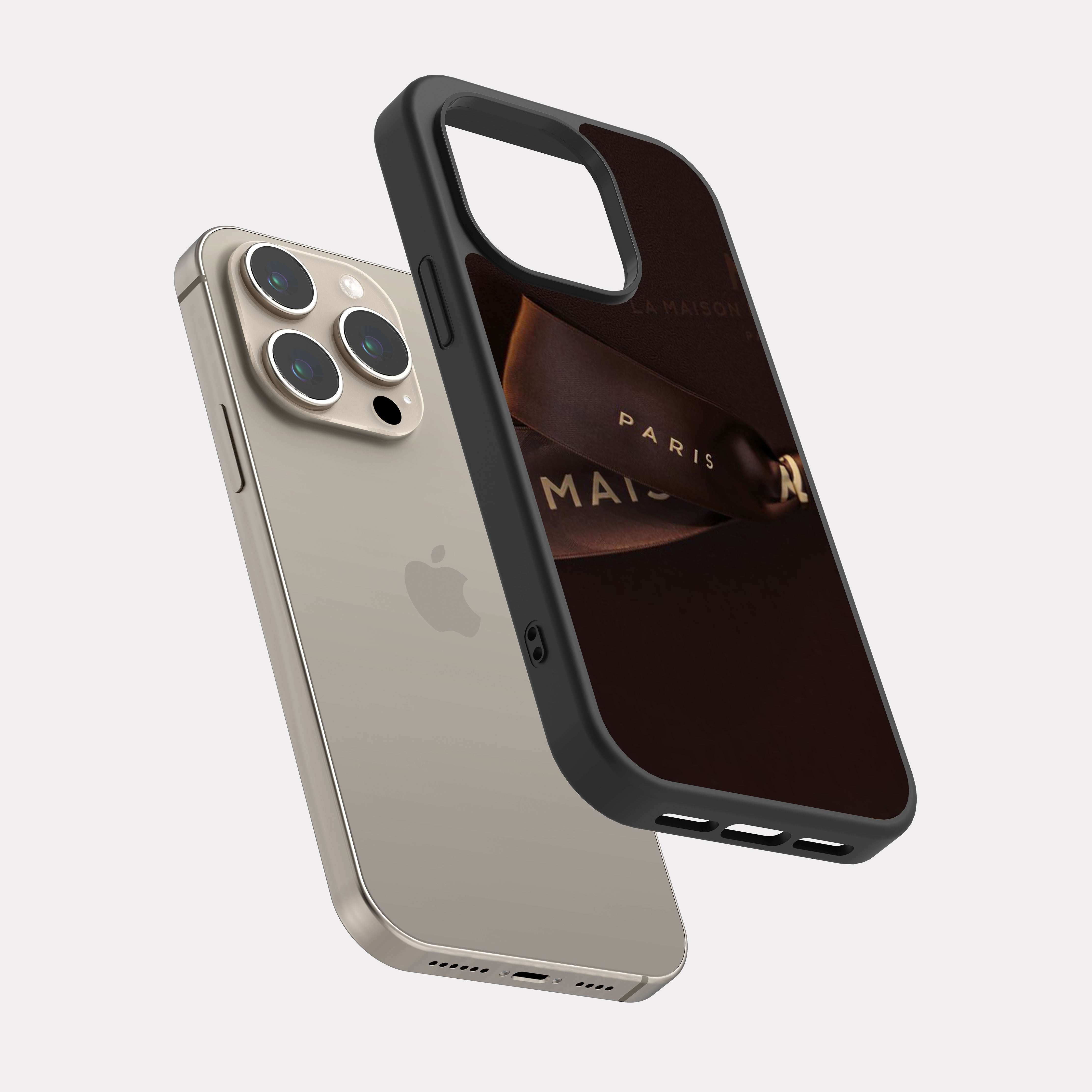iPhone 15 Pro case cover paris Grey